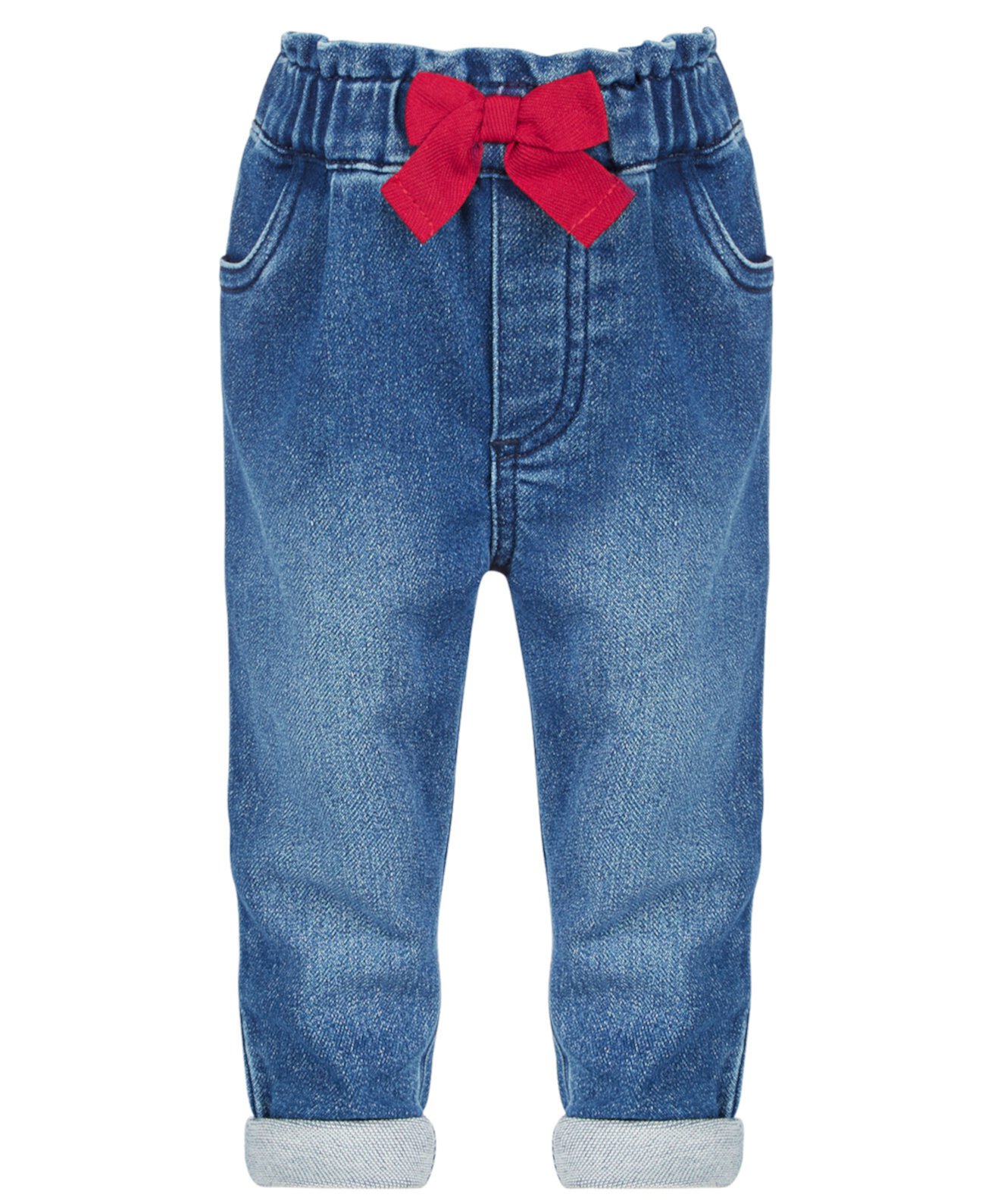 Baby Girls Red Bow Jeans, Created for Macy's First Impressions