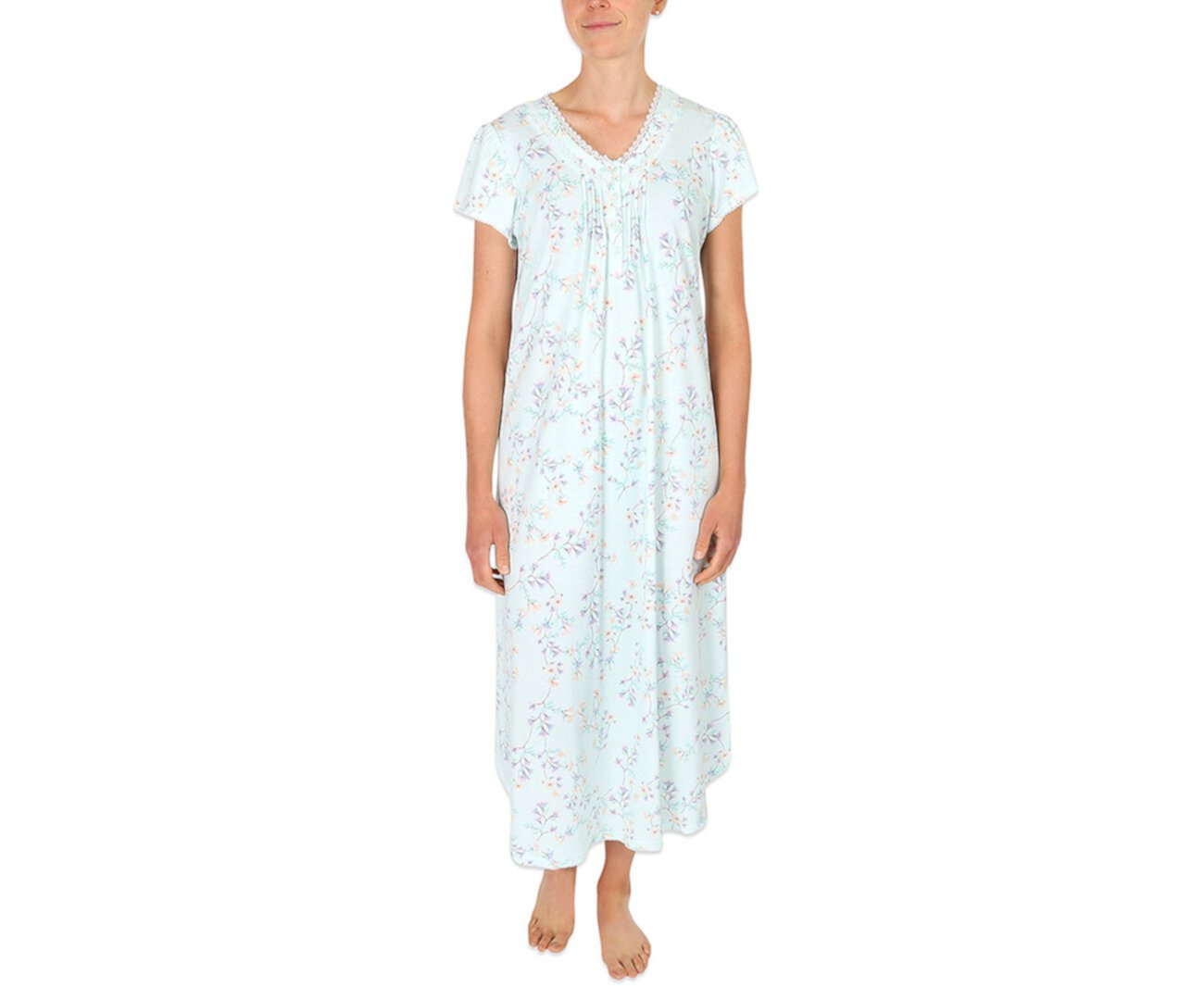 Printed Long Nightgown Miss Elaine