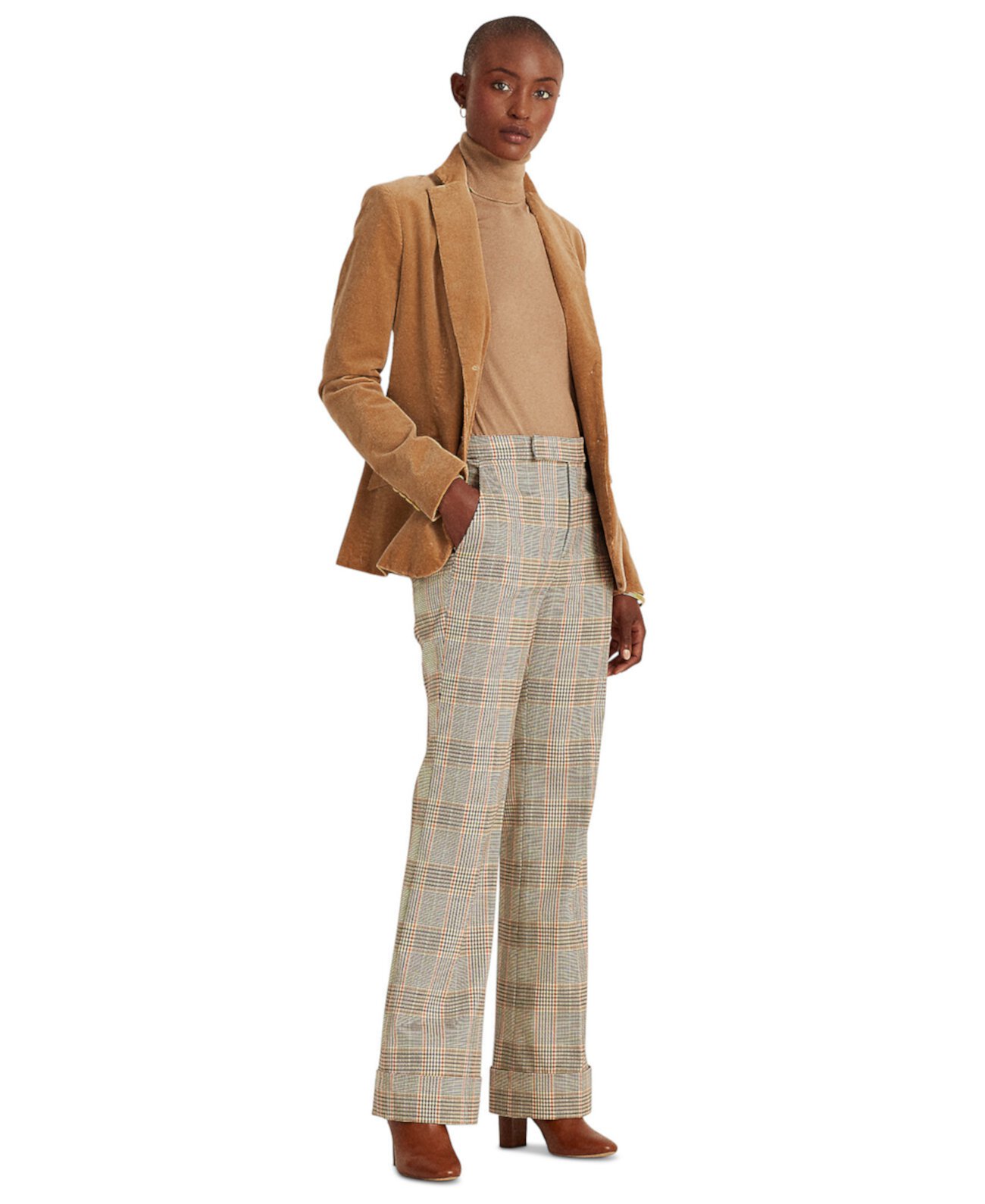 Широкие брюки из хлопковой шерсти Ralph Lauren