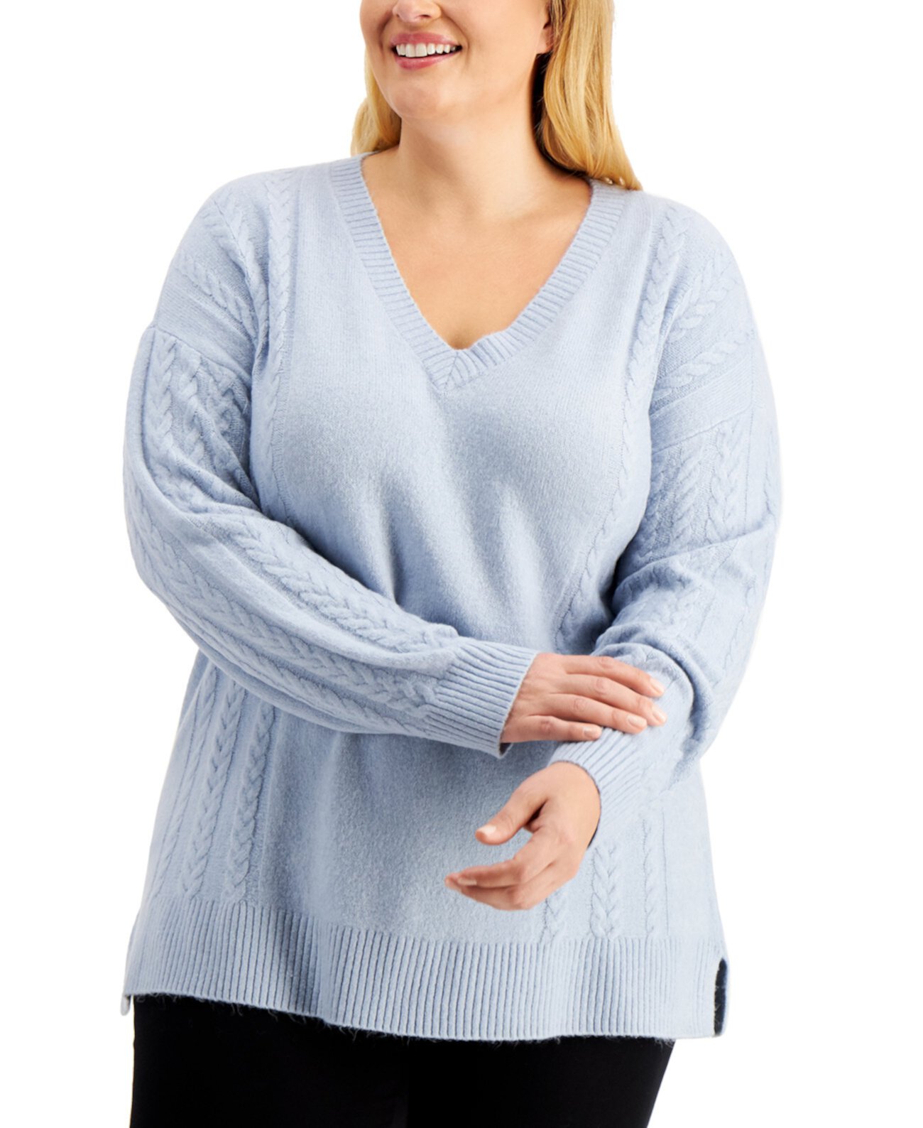 Вязаный свитер больших размеров Calvin Klein