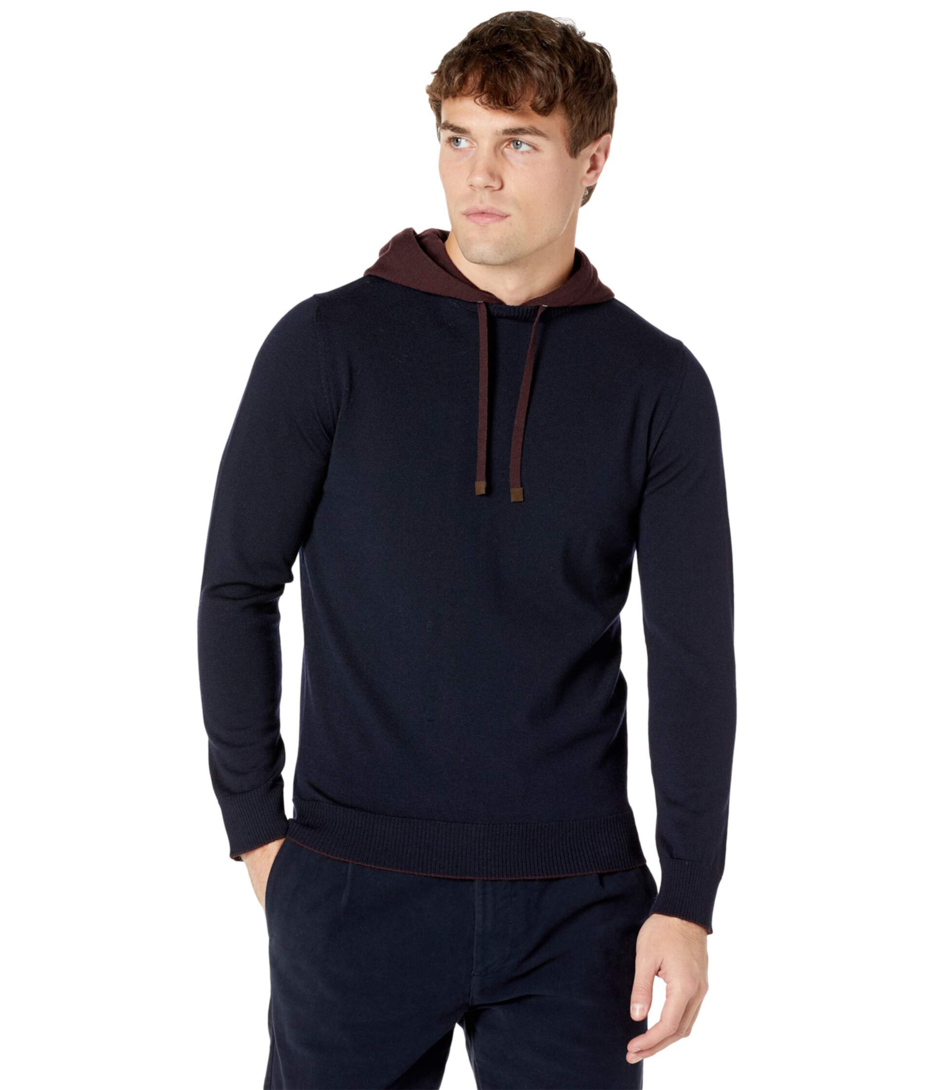 Толстовка-пуловер контрастного цвета Eleventy
