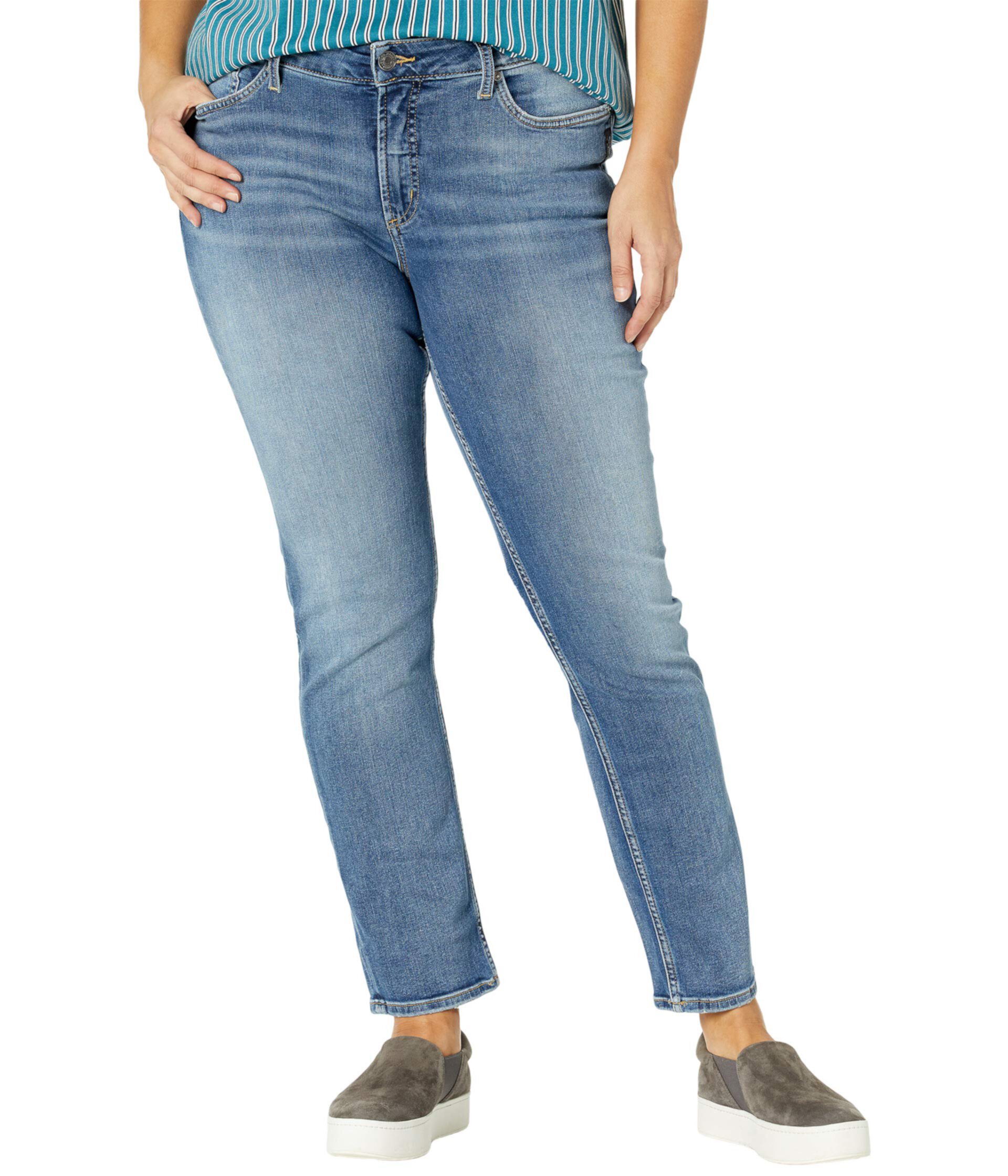 Джинсы Avery с пышными формами больших размеров с высокой посадкой и прямыми штанинами W94443EPX226 Silver Jeans Co.