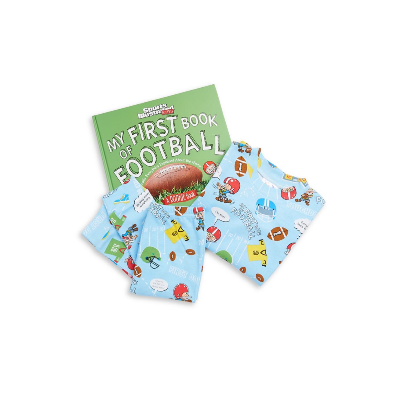 Little Boy's &amp; Boy's Football Pajama and Book Set BOOKS TO BED