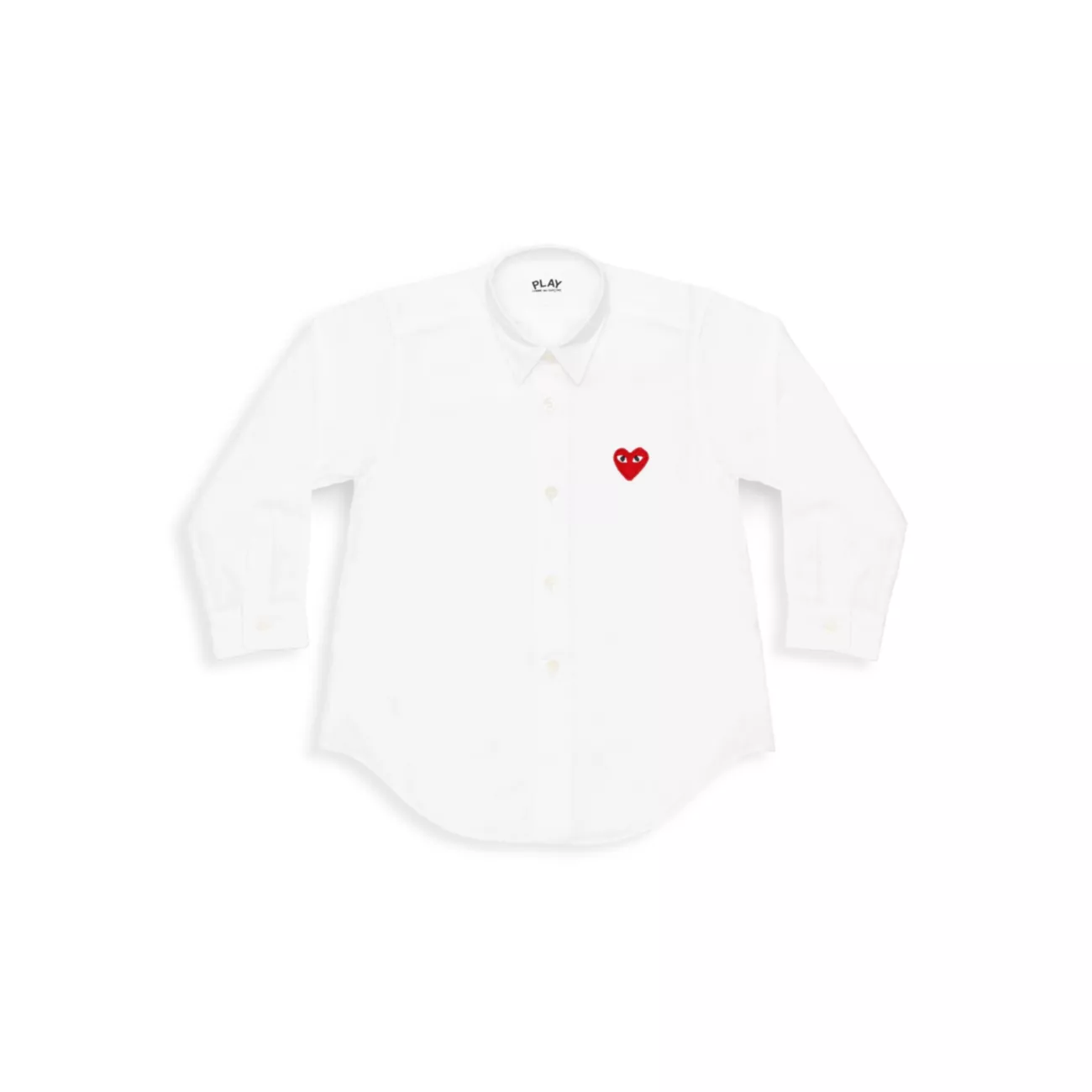 Детская Рубашка Comme des Garçons Play Kids с Логотипом и Пуговицами Comme des Garcons