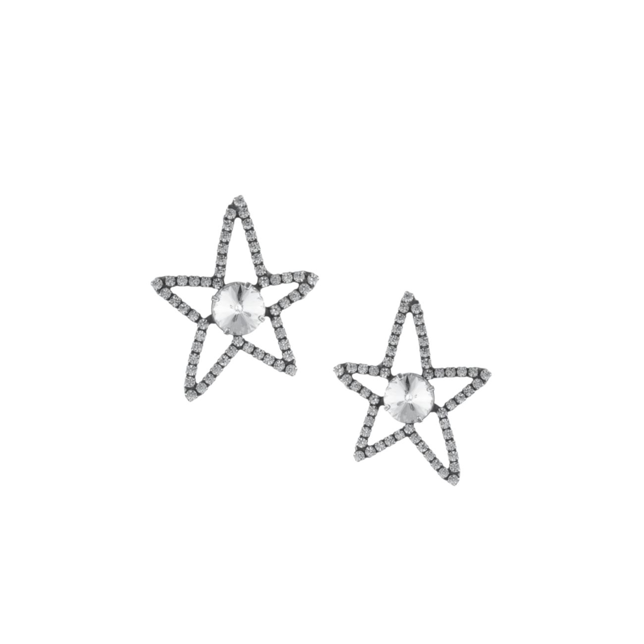 Серьги-звезды Hyde Swarovski с кристаллами DANNIJO