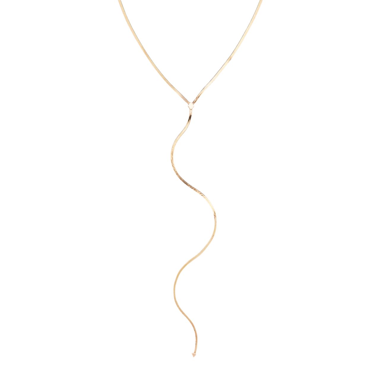 Колье из 14-каратного жидкого золота Lariat Lana Jewelry