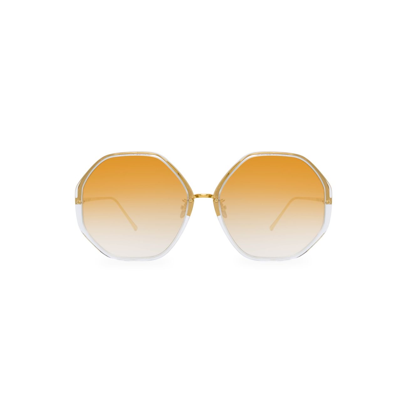901 C9 Крупные солнцезащитные очки с геометрическим рисунком Linda Farrow