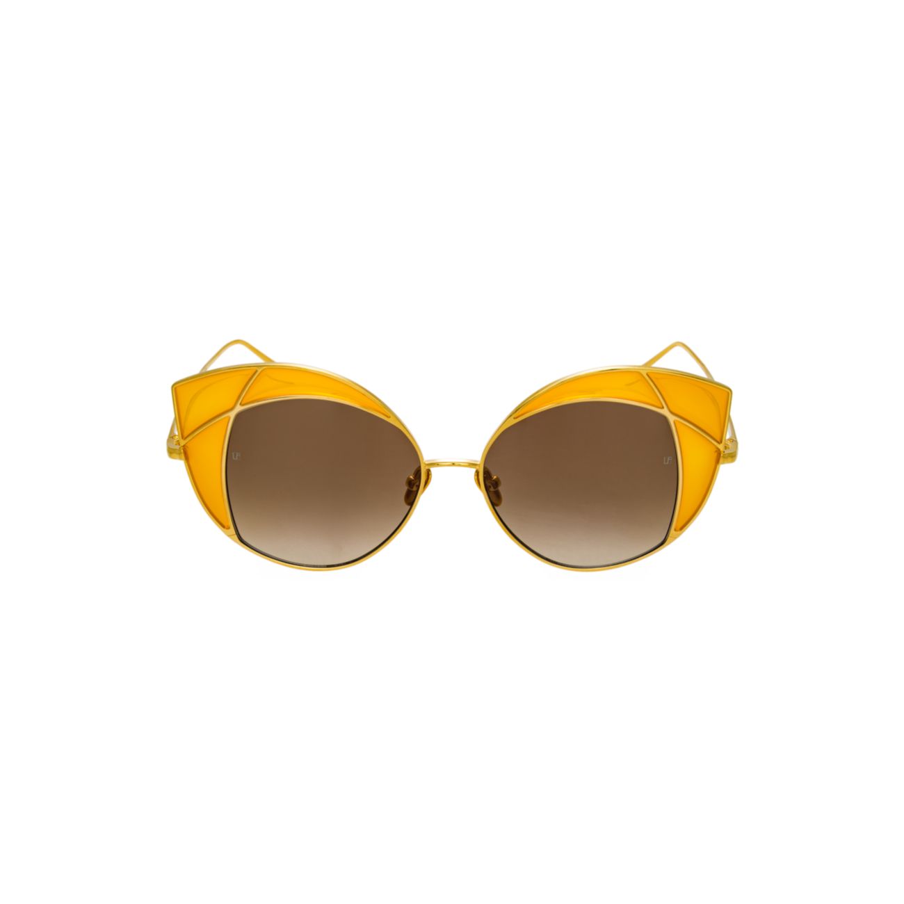 856 C3 Солнцезащитные очки «кошачий глаз» Linda Farrow