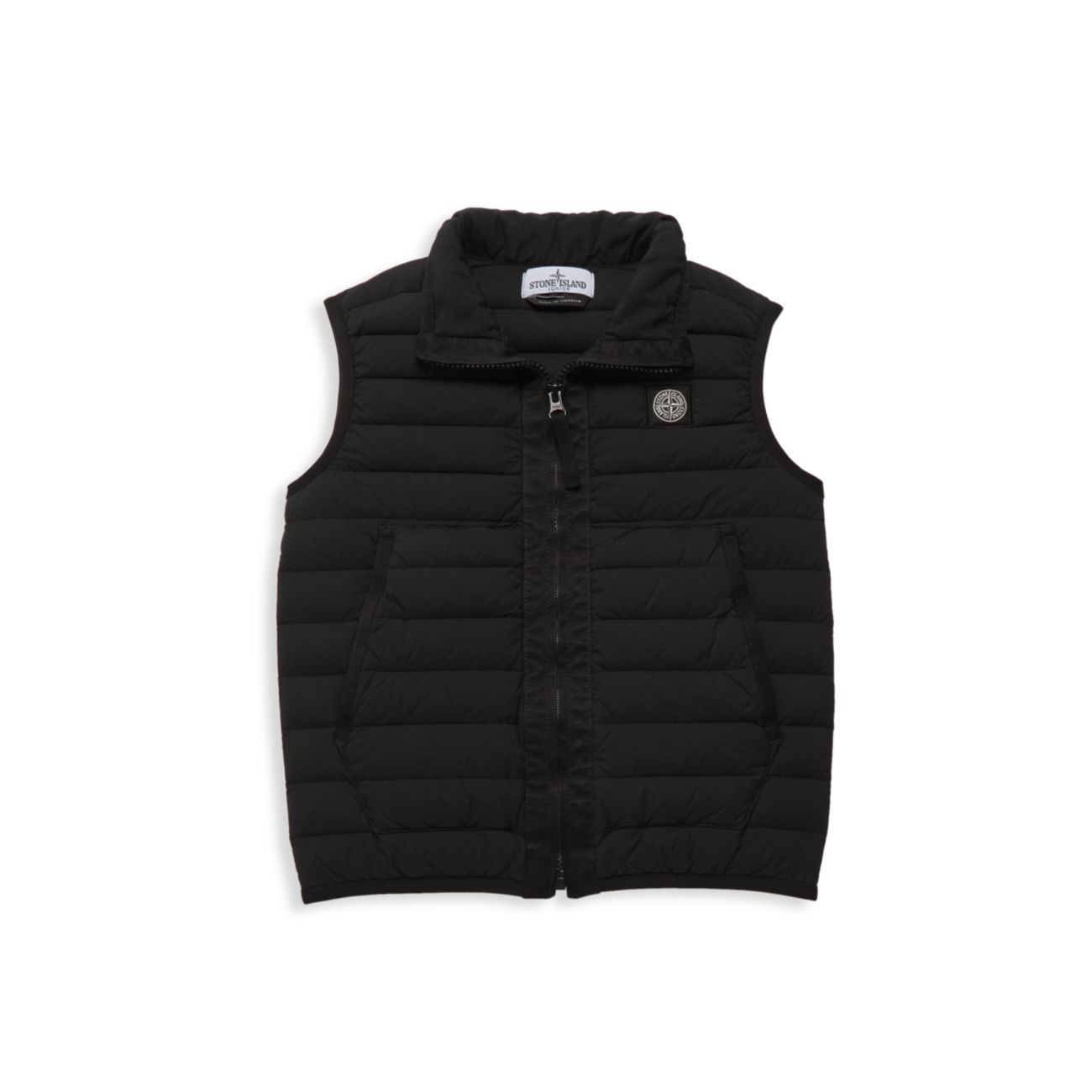 Boy's Real Down Puffer Vest Stone Island