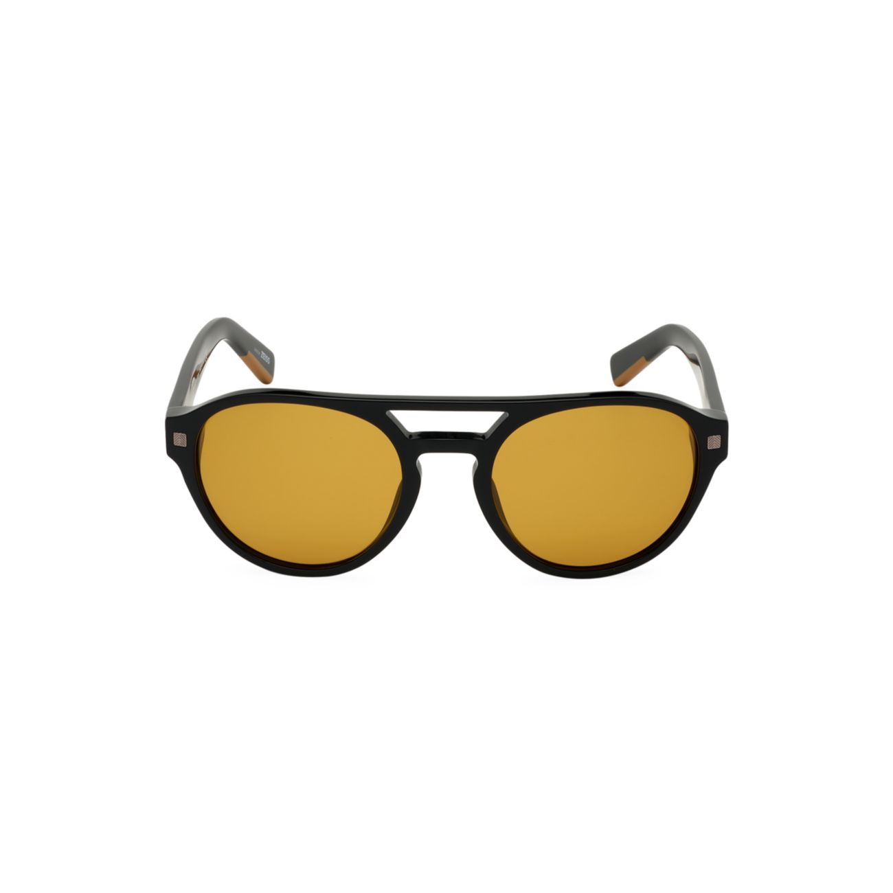 Круглые поляризованные солнцезащитные очки-авиаторы 56 мм Zegna