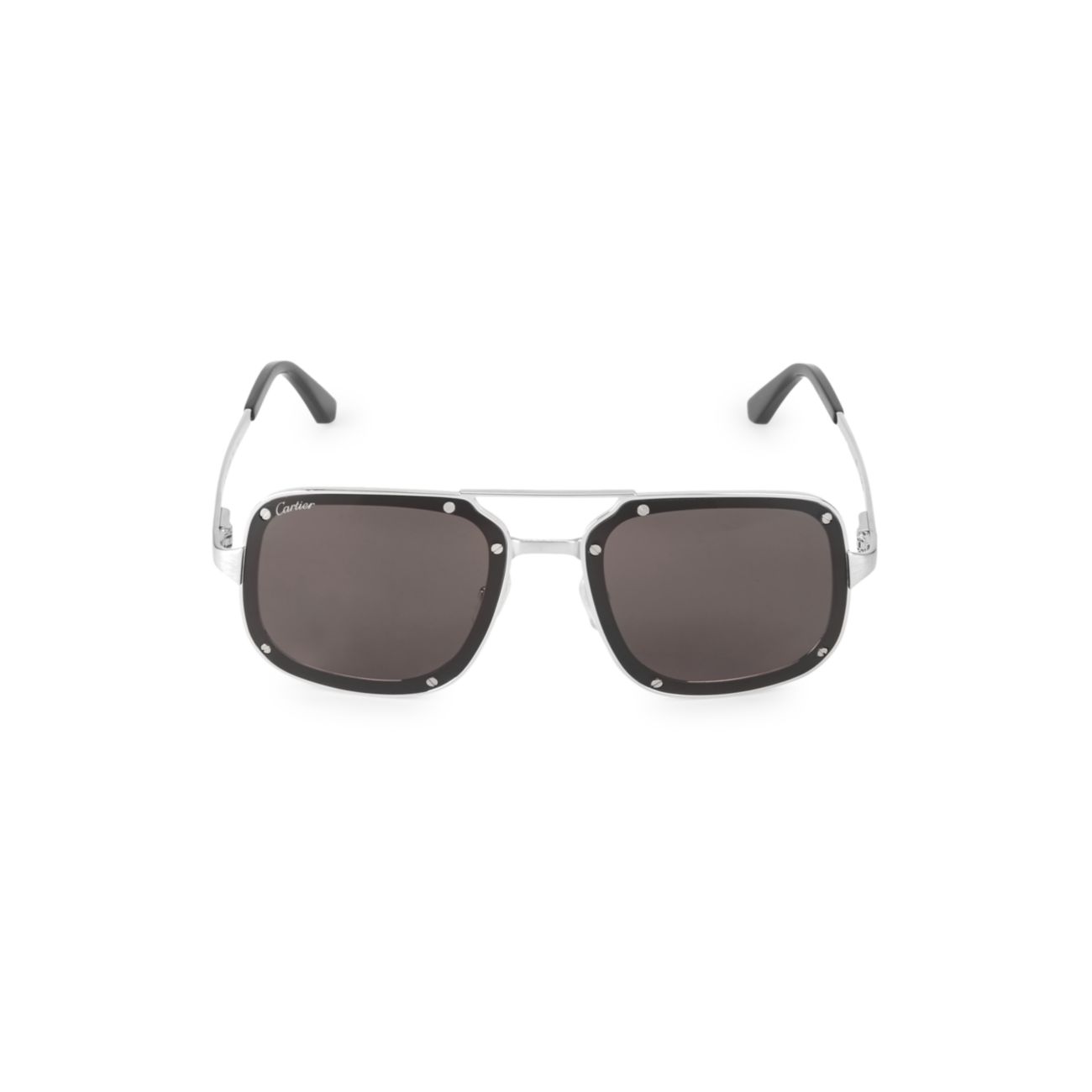Квадратные солнцезащитные очки из титана 58 мм Cartier