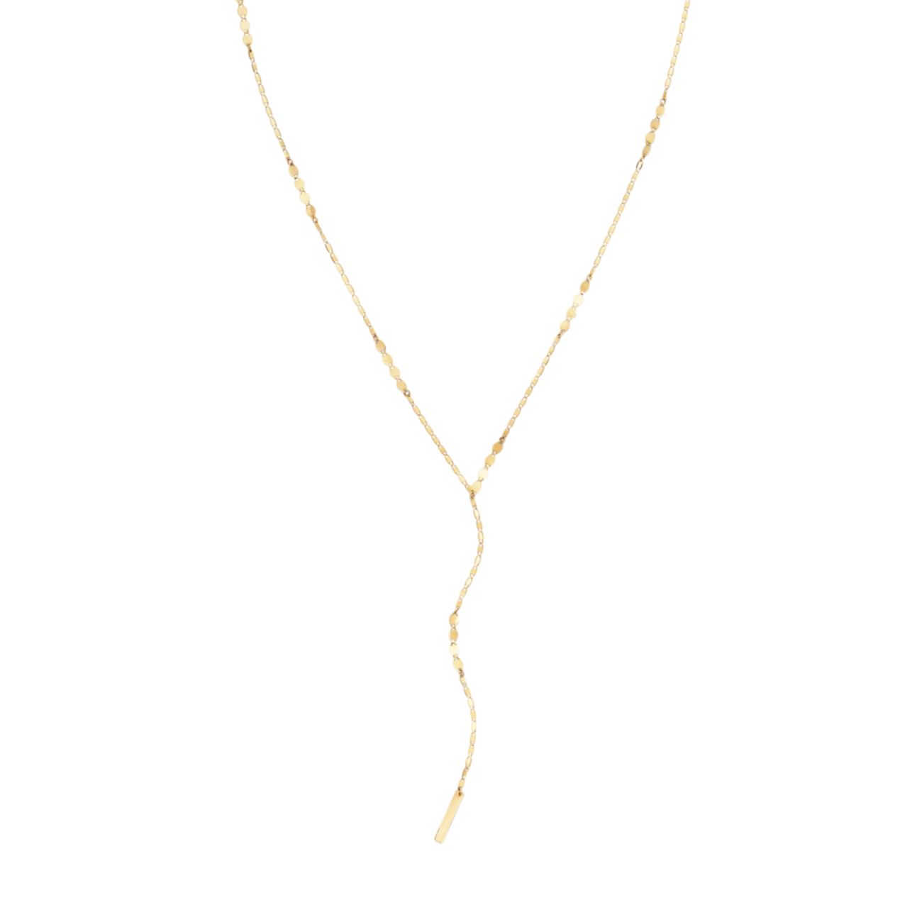 Колье-лари из желтого золота 18 карат Malibu Chain Remix Lana Jewelry