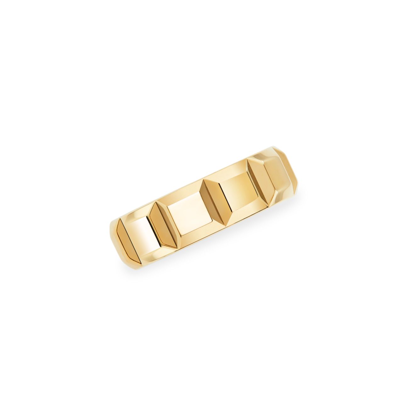 Одиночная серьга-кольцо Quatre Clou De Paris из желтого золота 18 карат Boucheron