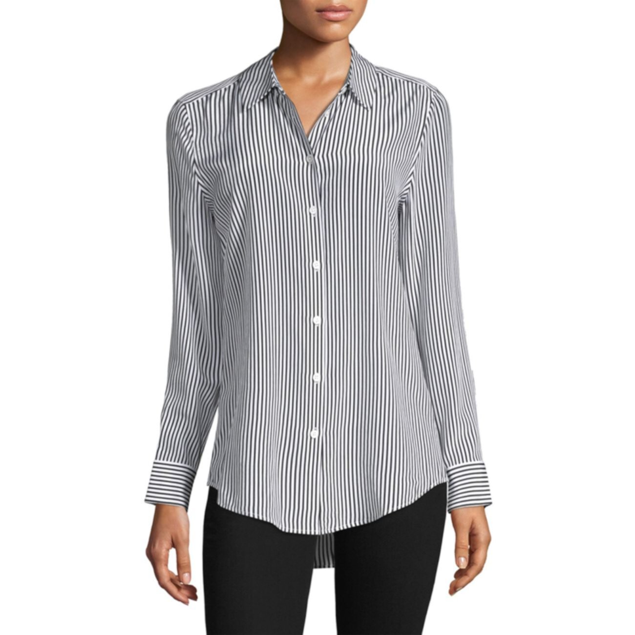 Шелковая блуза Essential в полоску EQUIPMENT