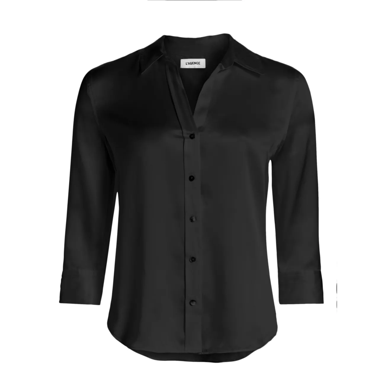 Шелковая блуза Dani с рукавами три четверти L'AGENCE