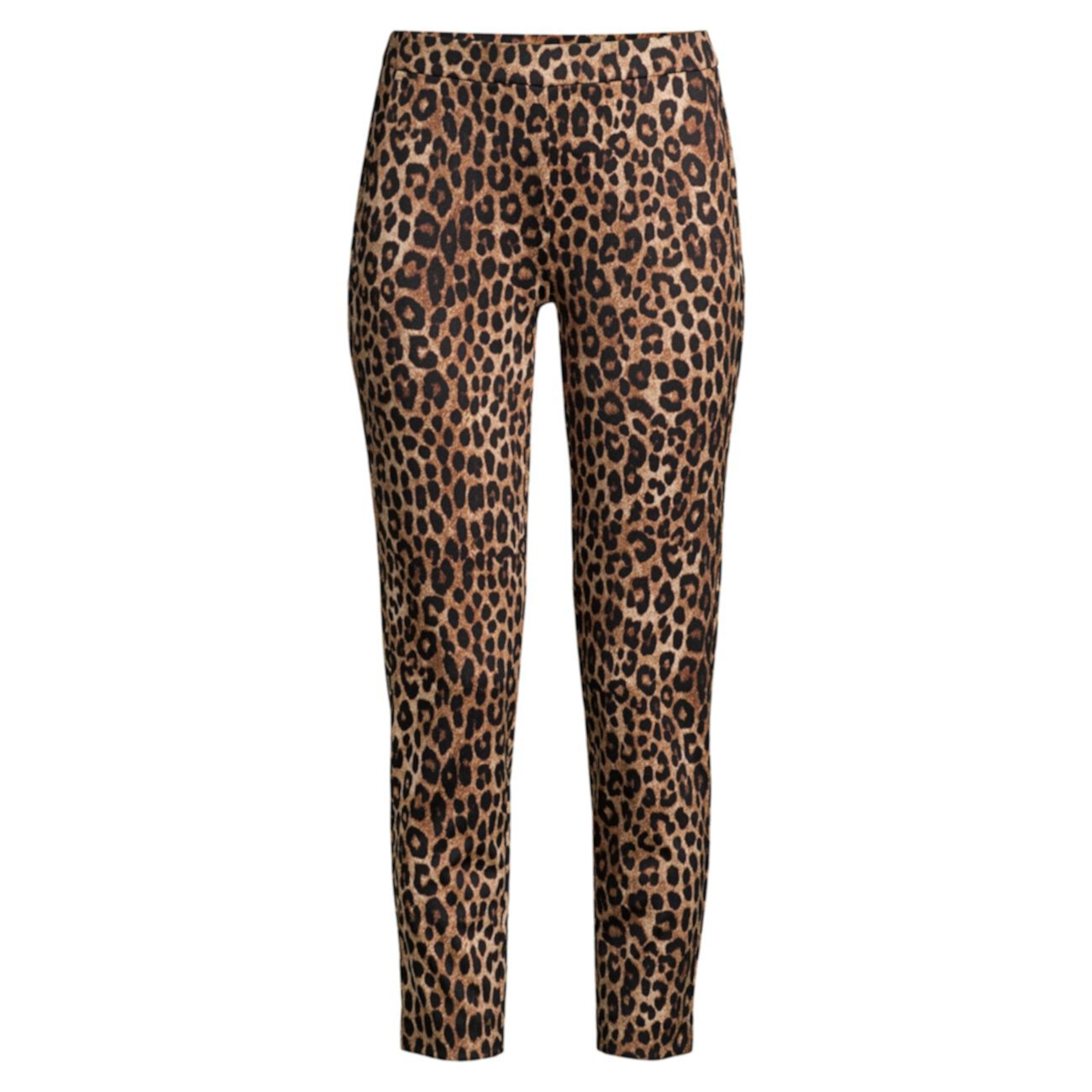 Укороченные брюки-понте с леопардовым принтом MICHAEL Michael Kors