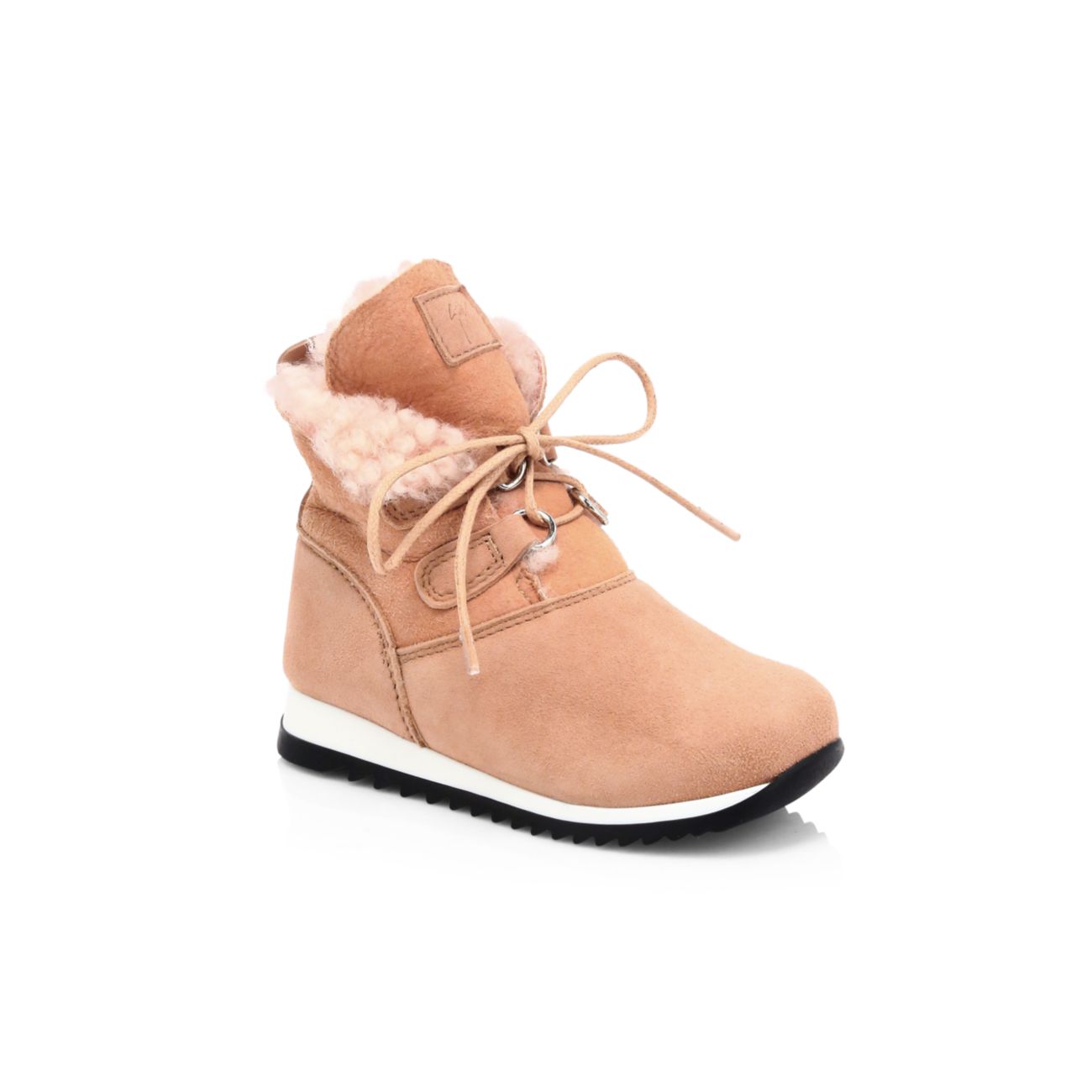 Baby's &amp; Little Boy's Sunrise Suede Shearling-Lined Boots Giuseppe Zanotti
