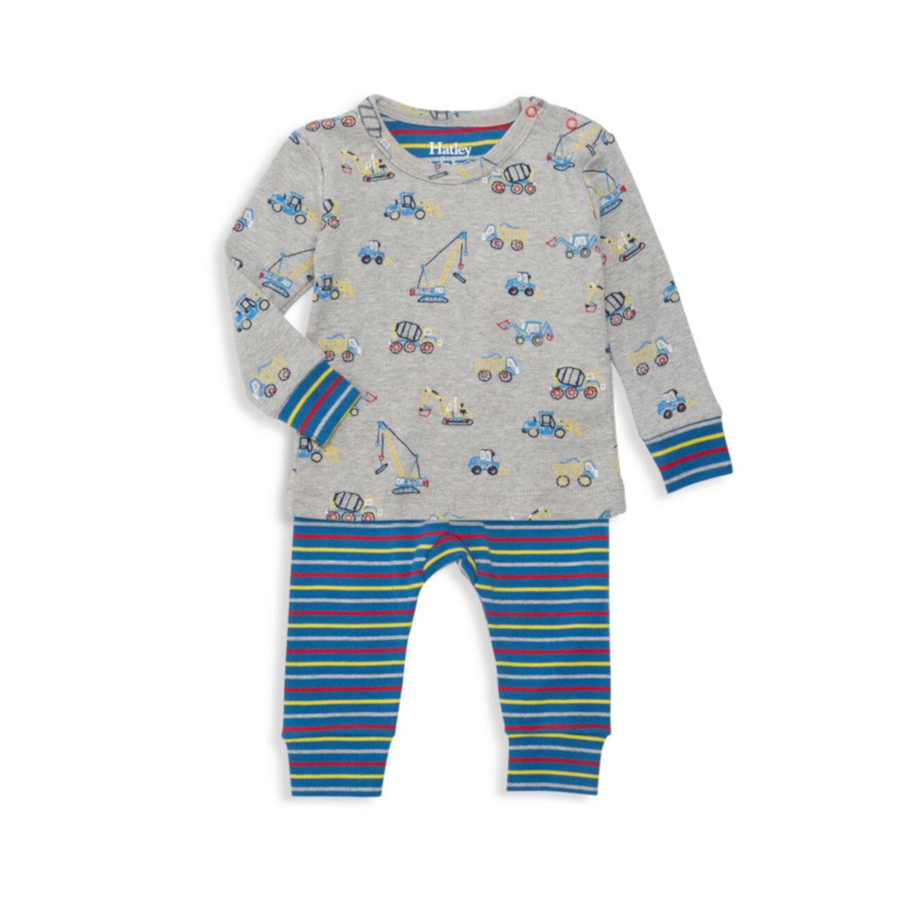 Baby Boy's Crayon Construction 2-Piece Pajama Set Hatley