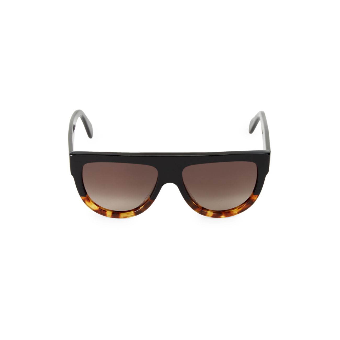 Круглые солнцезащитные очки Shield 58 мм с плоским верхом CELINE