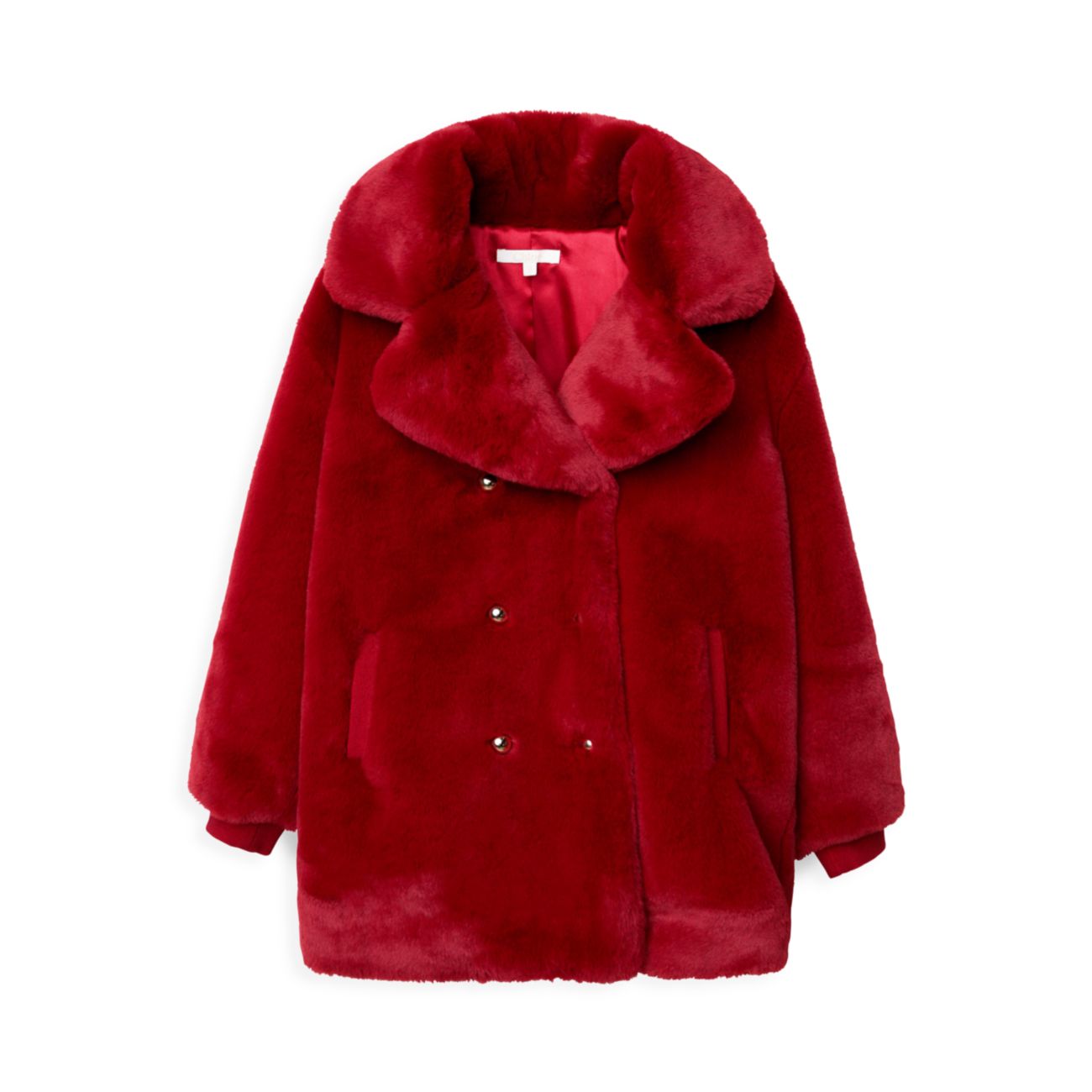 Little Girl's &amp; Girl's Faux-Fur Double-Breasted Jacket Chloe