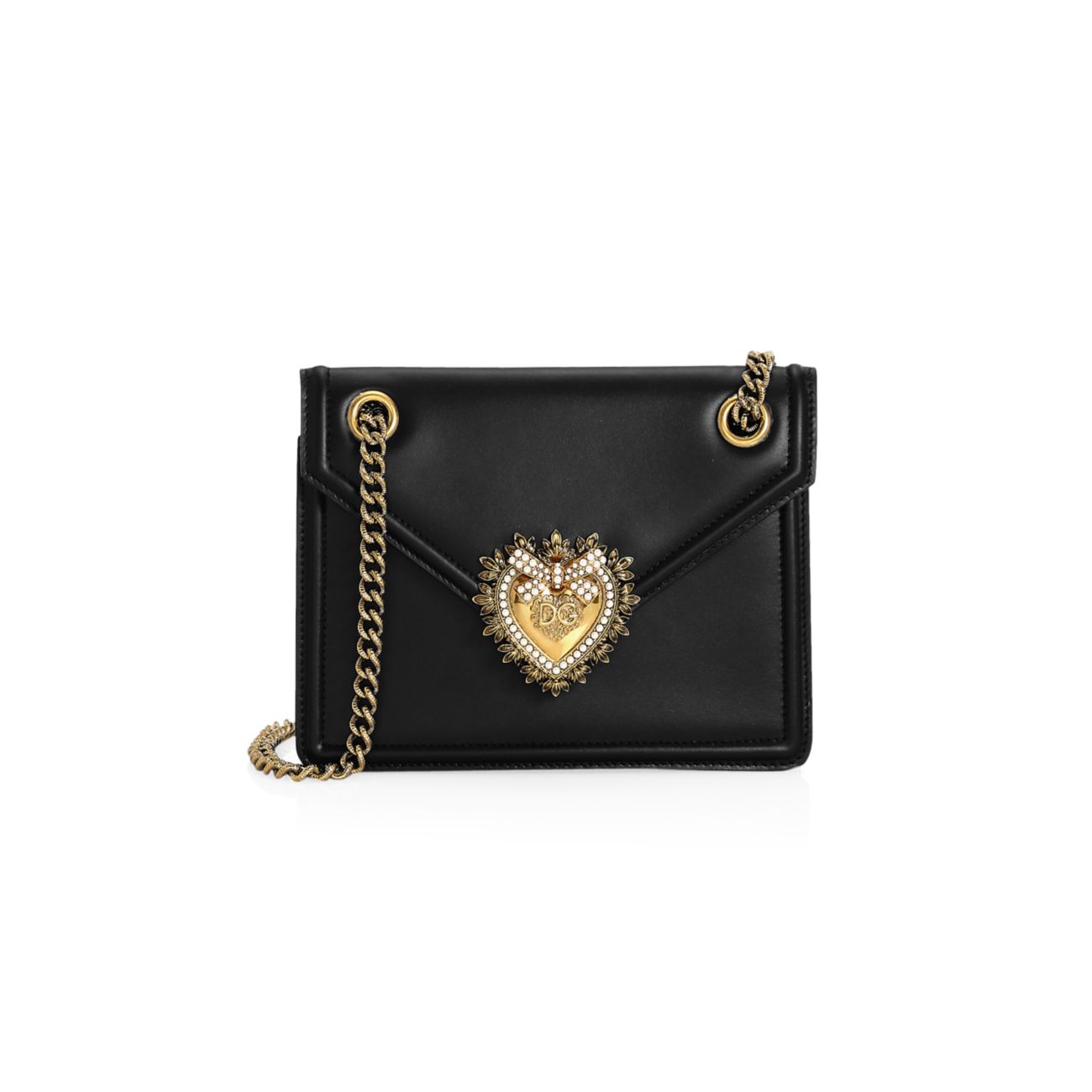 Маленькая кожаная сумка через плечо Devotion Dolce & Gabbana
