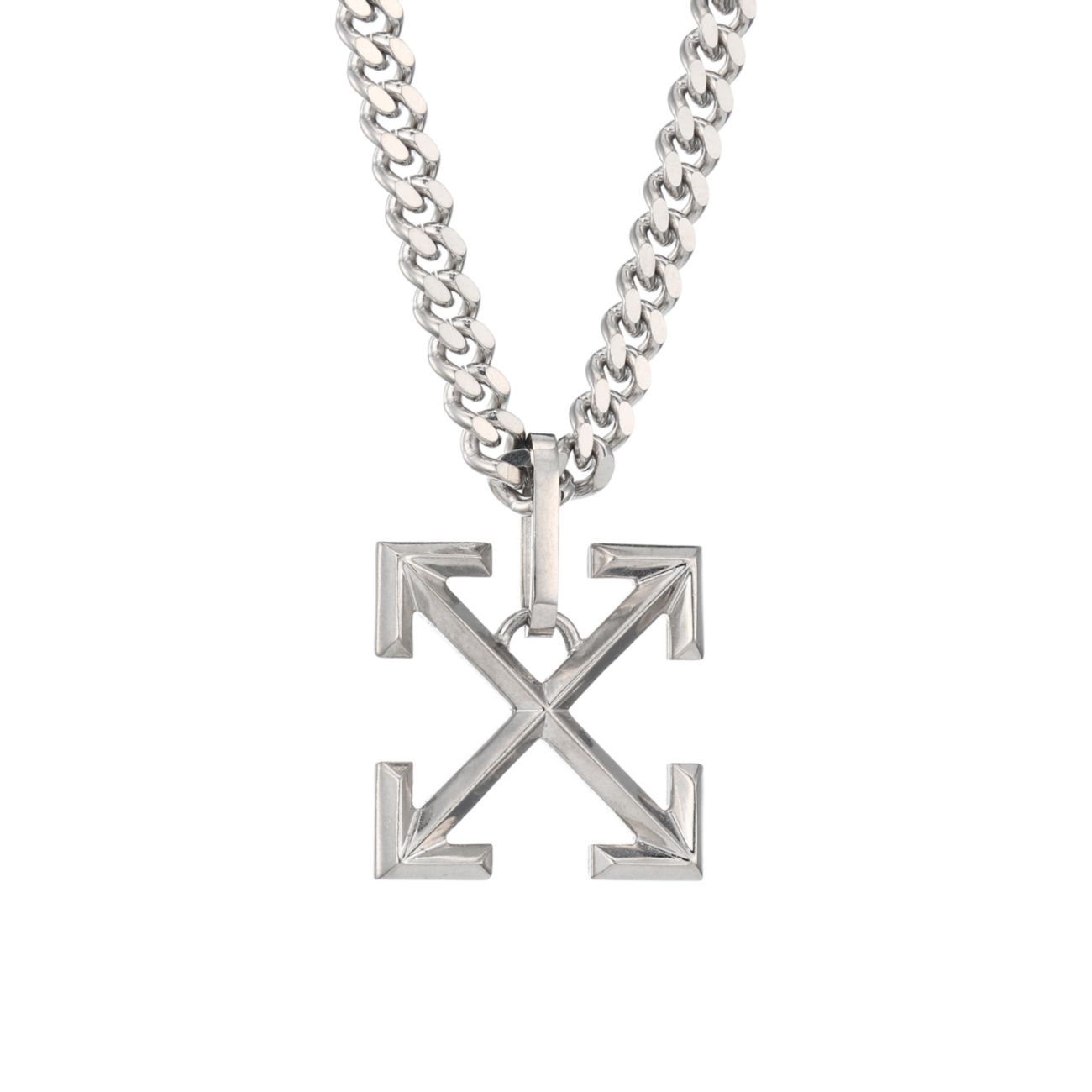 Arrow Pendant Necklace Off-White