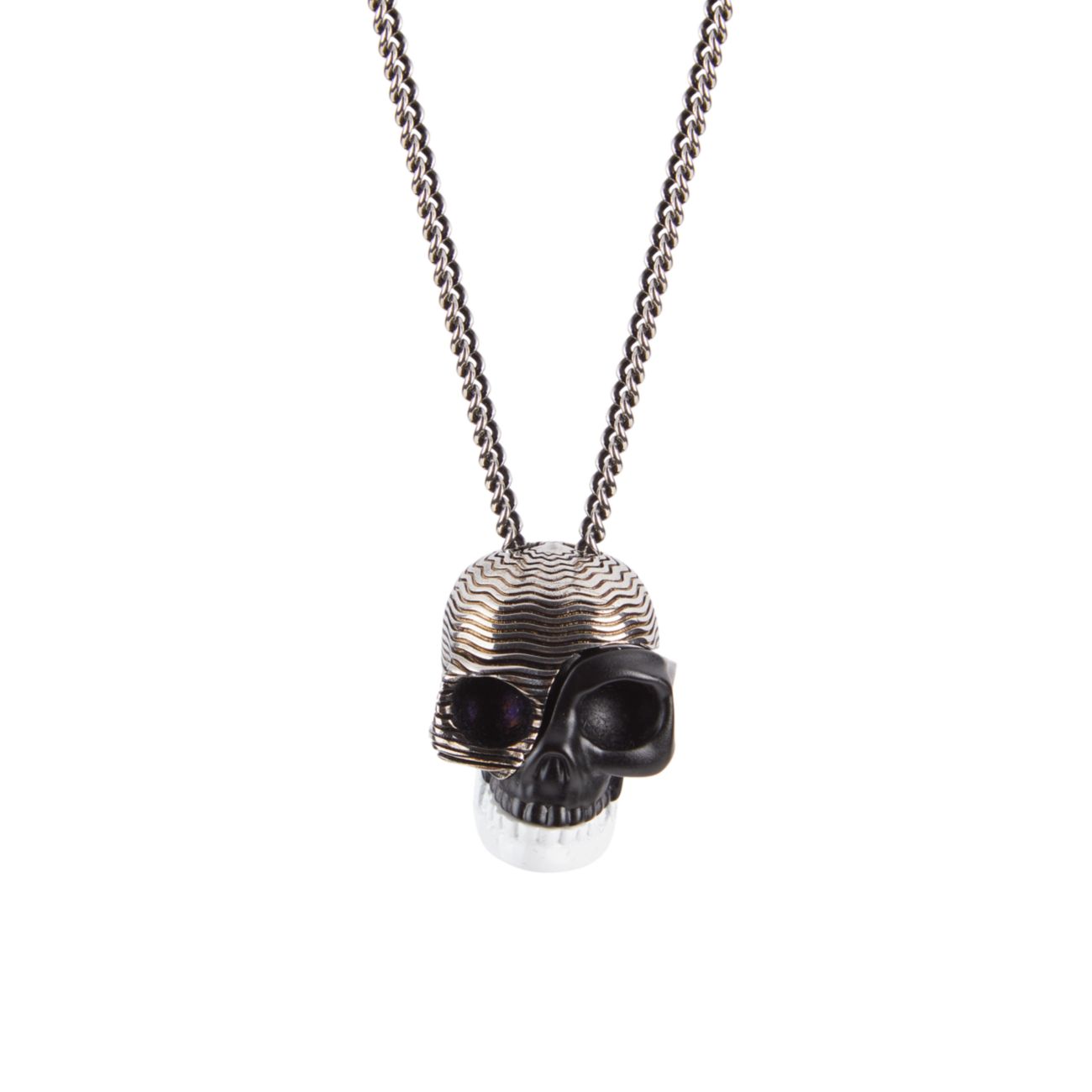 Ожерелье с разделенным черепом Alexander McQueen