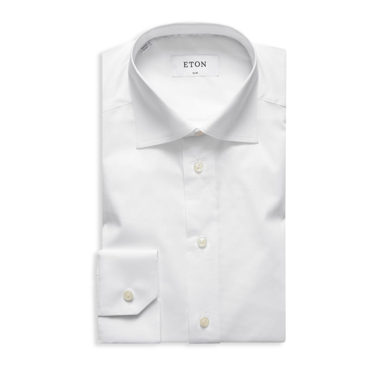 Хлопковая классическая рубашка приталенного кроя Eton