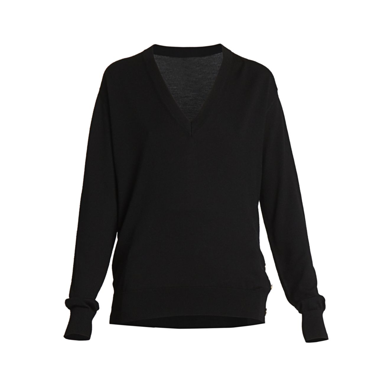 Шерстяной шелковый свитер с пуговицами Givenchy