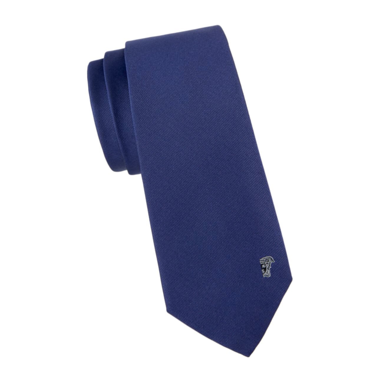 Шелковый галстук с медальоном Versace Collection