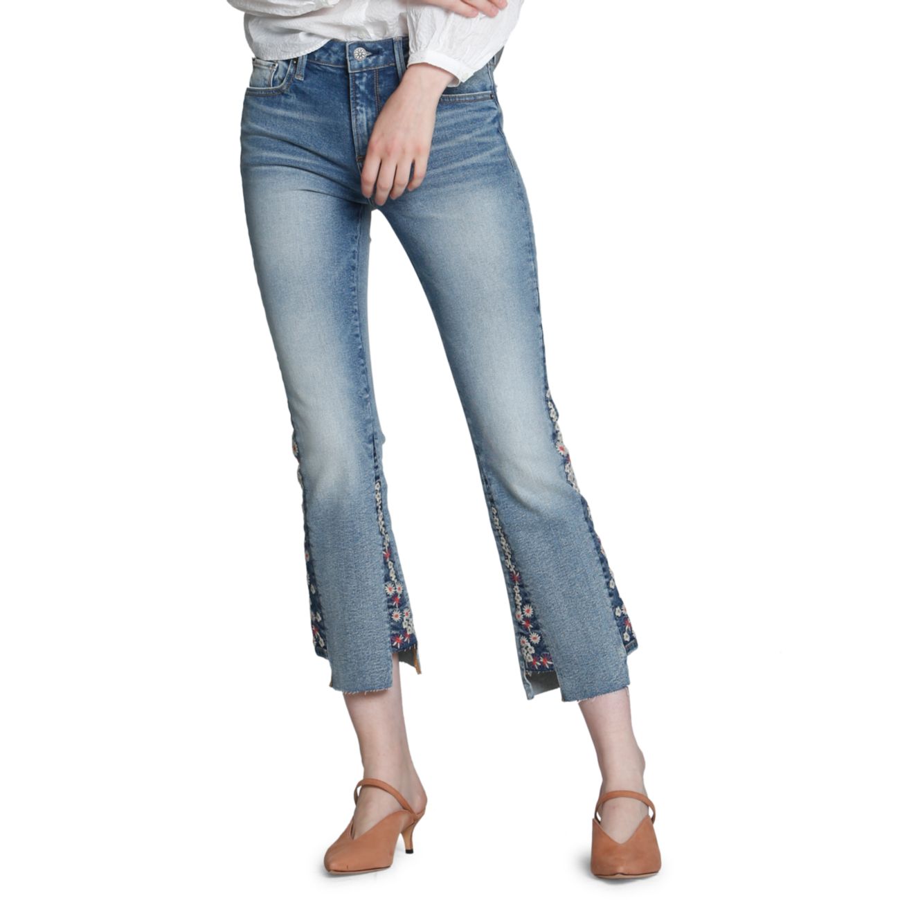 Выцветшие укороченные джинсы Driftwood