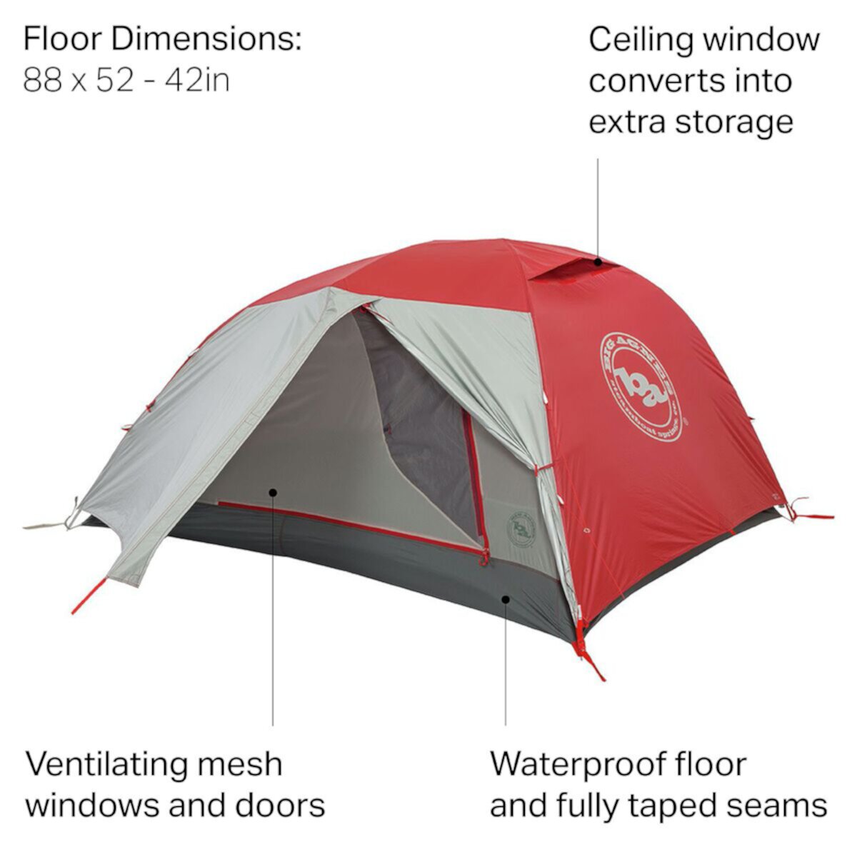 Copper Spur HV2 Expedition Tent: 2-Person 3-Season Big Agnes