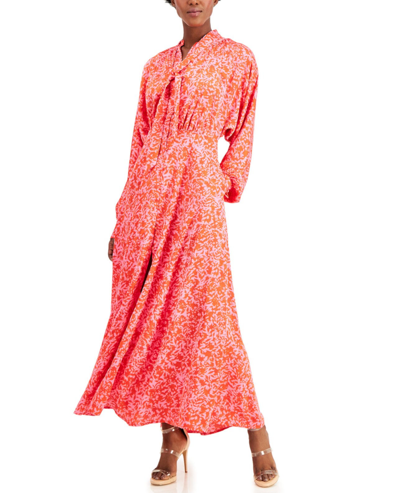 Платье макси INC Petite с завязками на шее, созданное для Macy's INC International Concepts