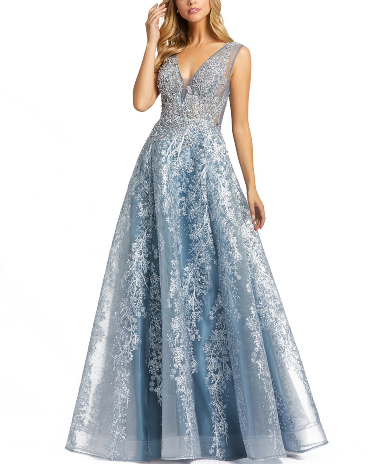 Embellished Embroidered Ball Gown MAC DUGGAL