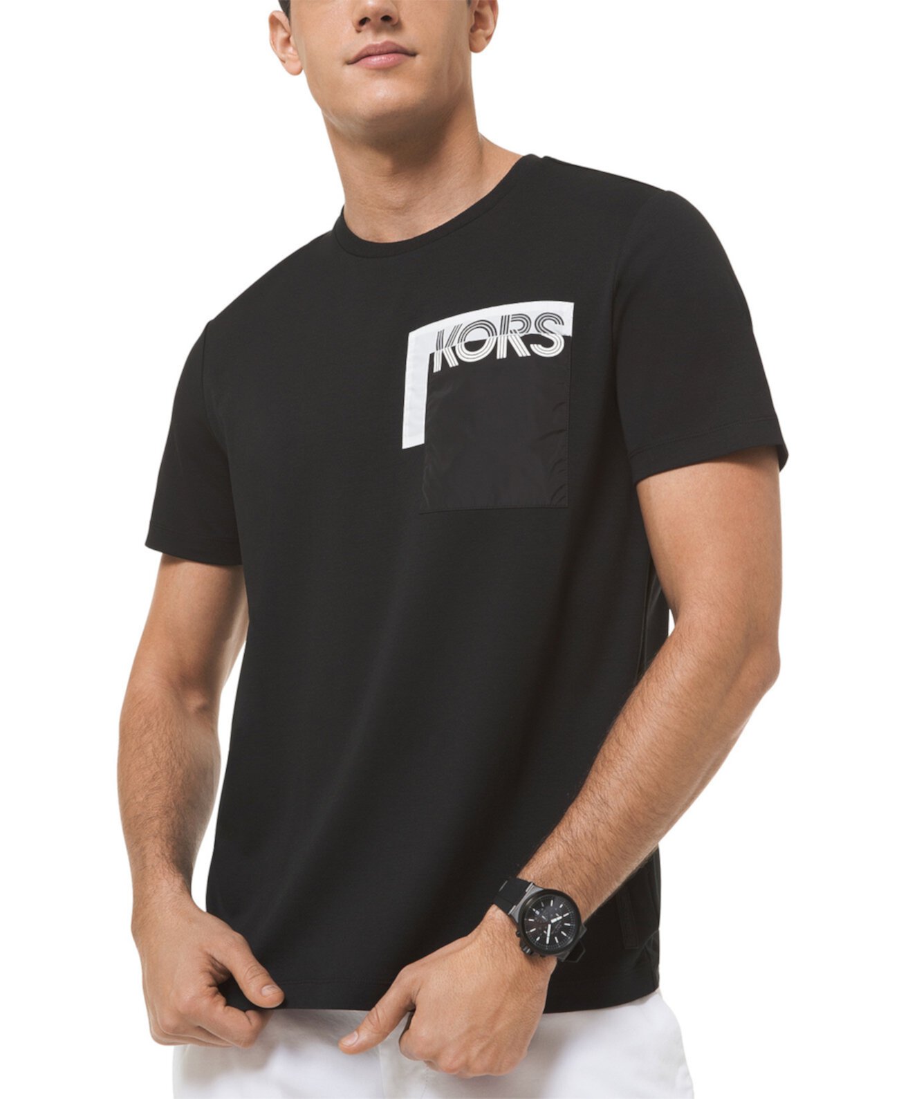 Мужская футболка с графическим карманом и логотипом Michael Kors