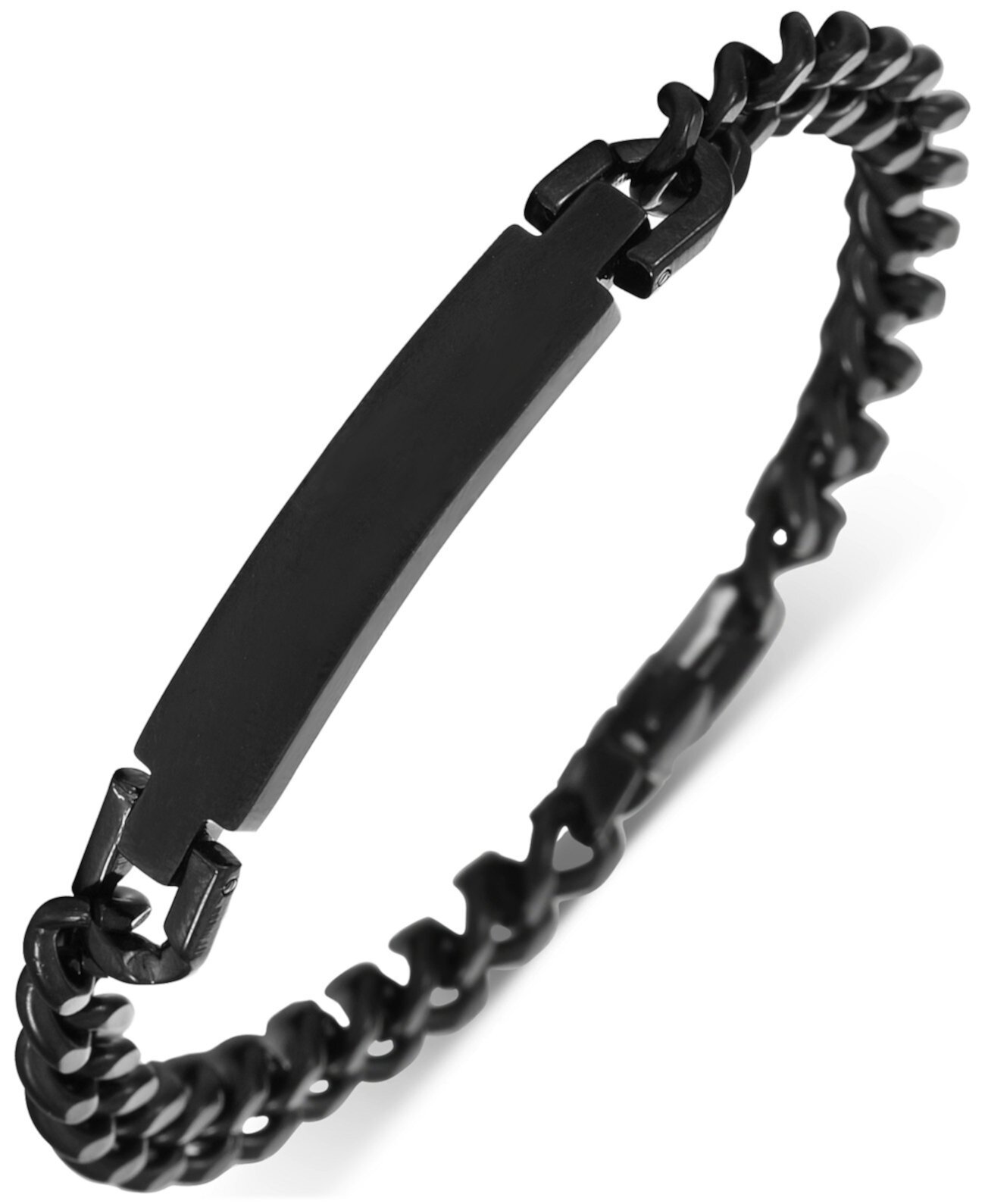 INC Men's Black-Tone Plate Bracelet, Created for Macy's INC International Concepts