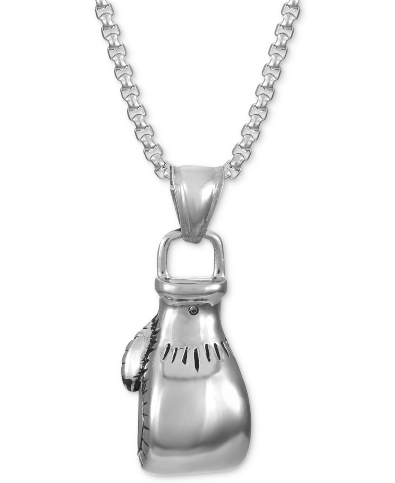 INC Men's Stainless Steel Boxing Glove 24" Pendant Necklace, Created for Macy's INC International Concepts