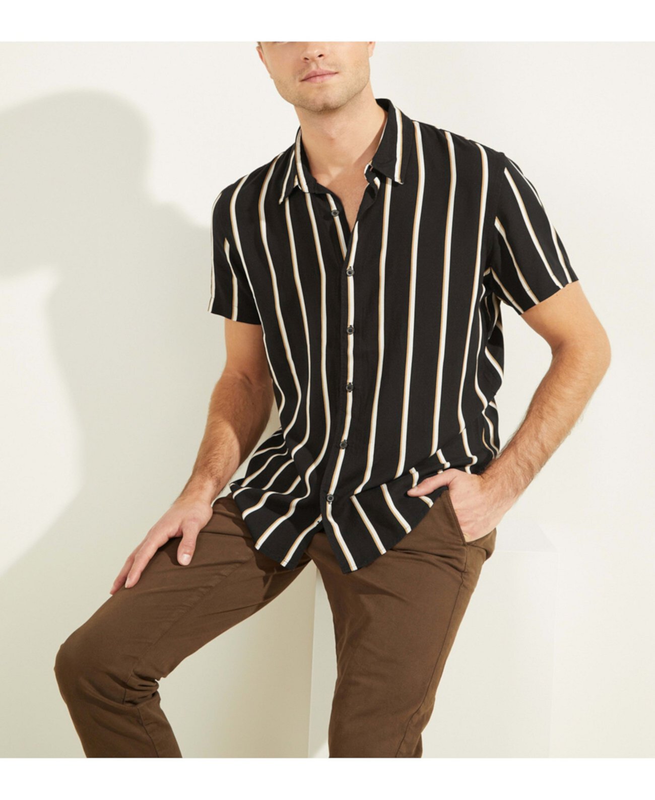 Eco Wayward Stripe Shirt GUESS