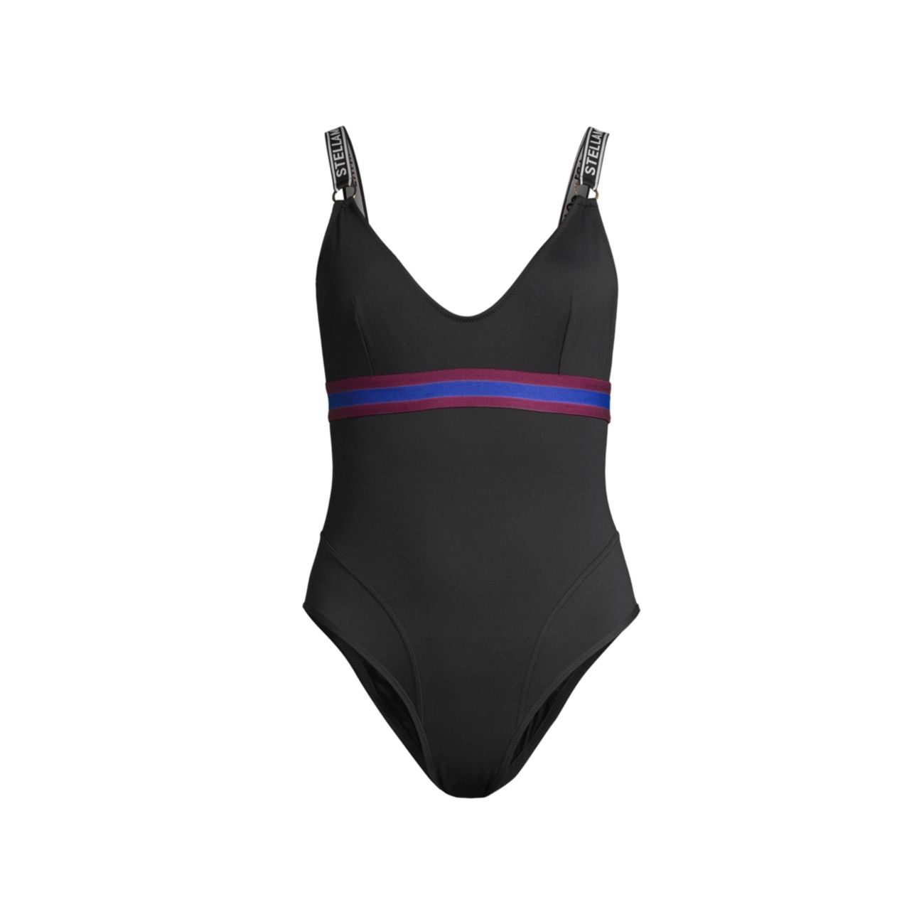 Sporty Elastic One-Piece Swimsuit Stella McCartney