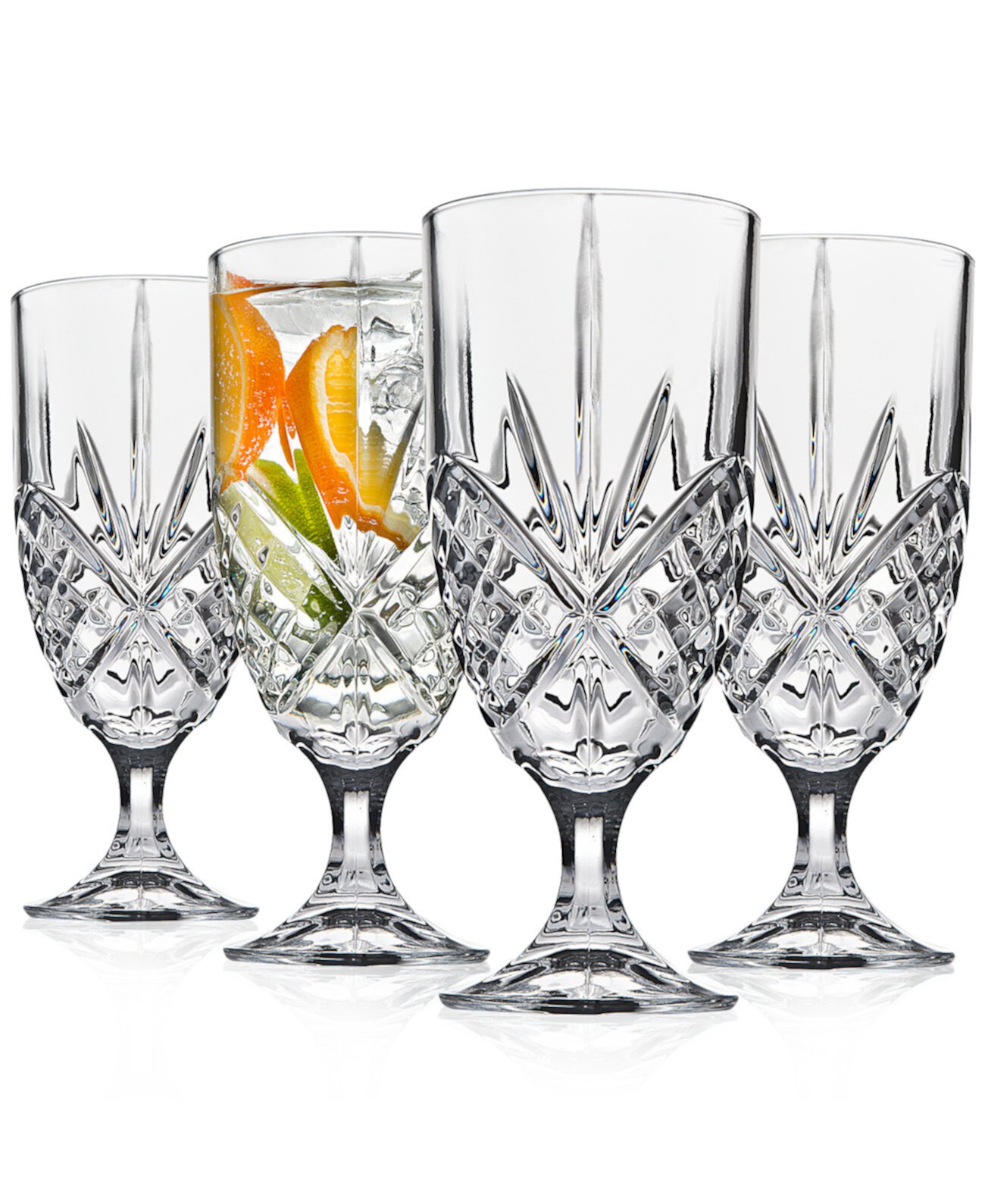 Dublin Acrylic Set of 4 Iced Tea Glasses Godinger