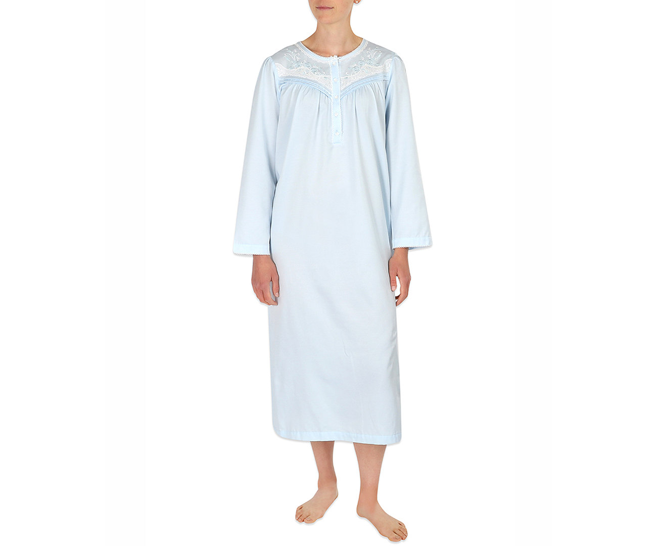 Petite Brushed-Back Satin Nightgown Miss Elaine