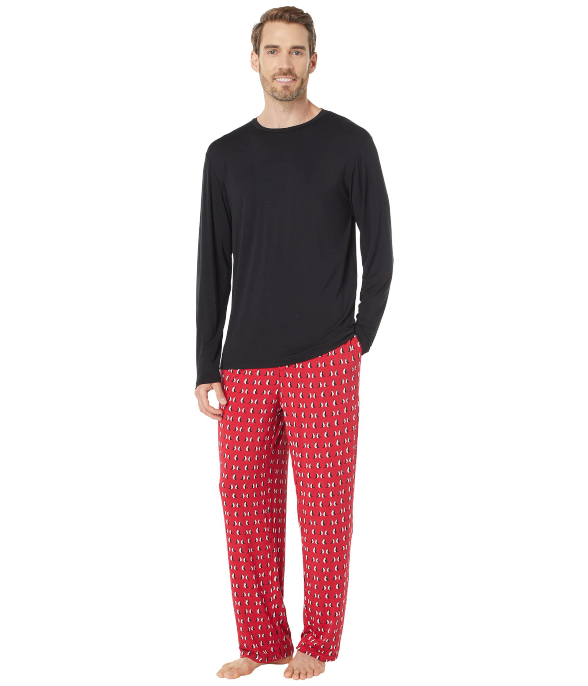 Long Sleeve Pajama Set KicKee Pants