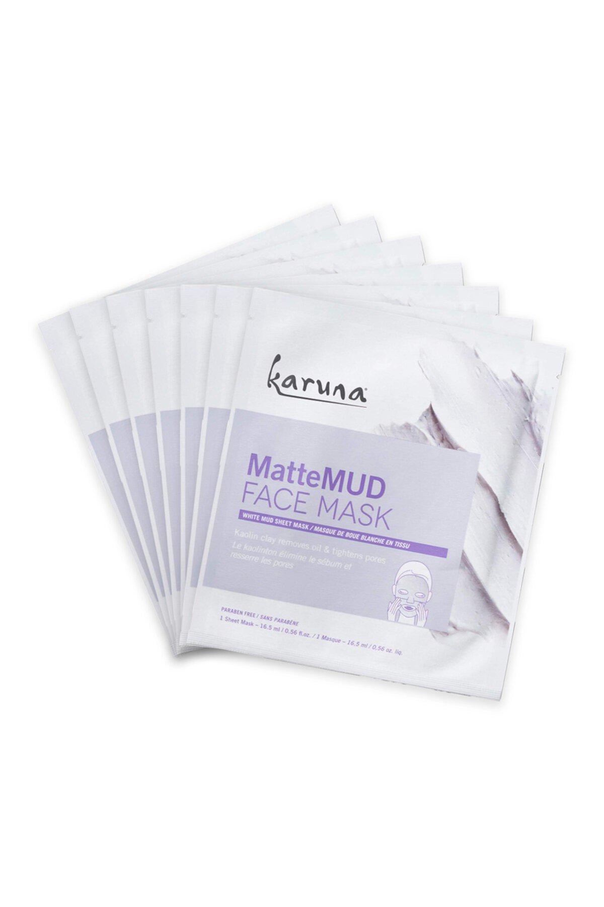 Маска для лица MatteMUD - 7 шт. В упаковке Karuna