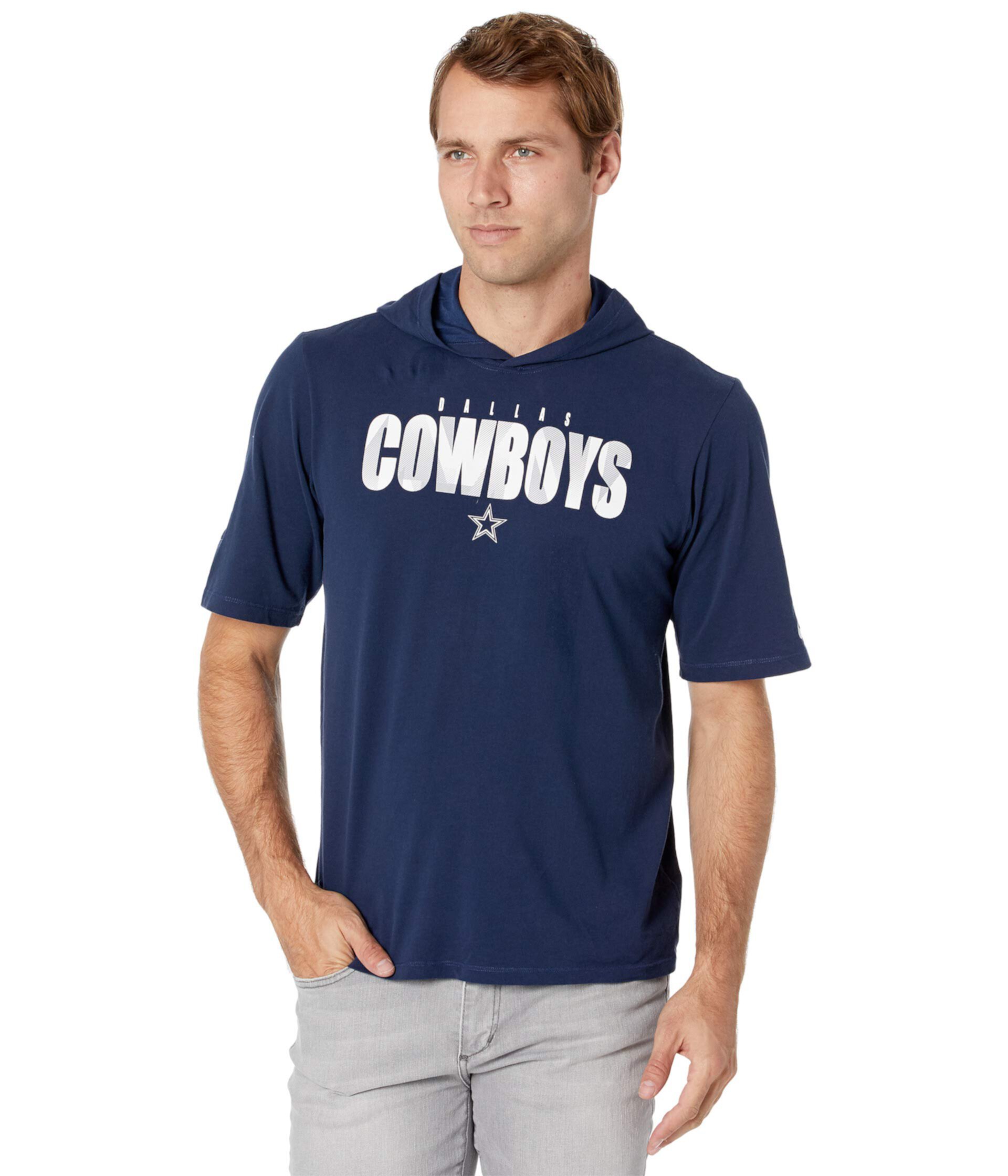 Худи с коротким рукавом для тренинга Dri-Fit с логотипом команды Dallas Cowboys Nike Team Dallas Cowboys