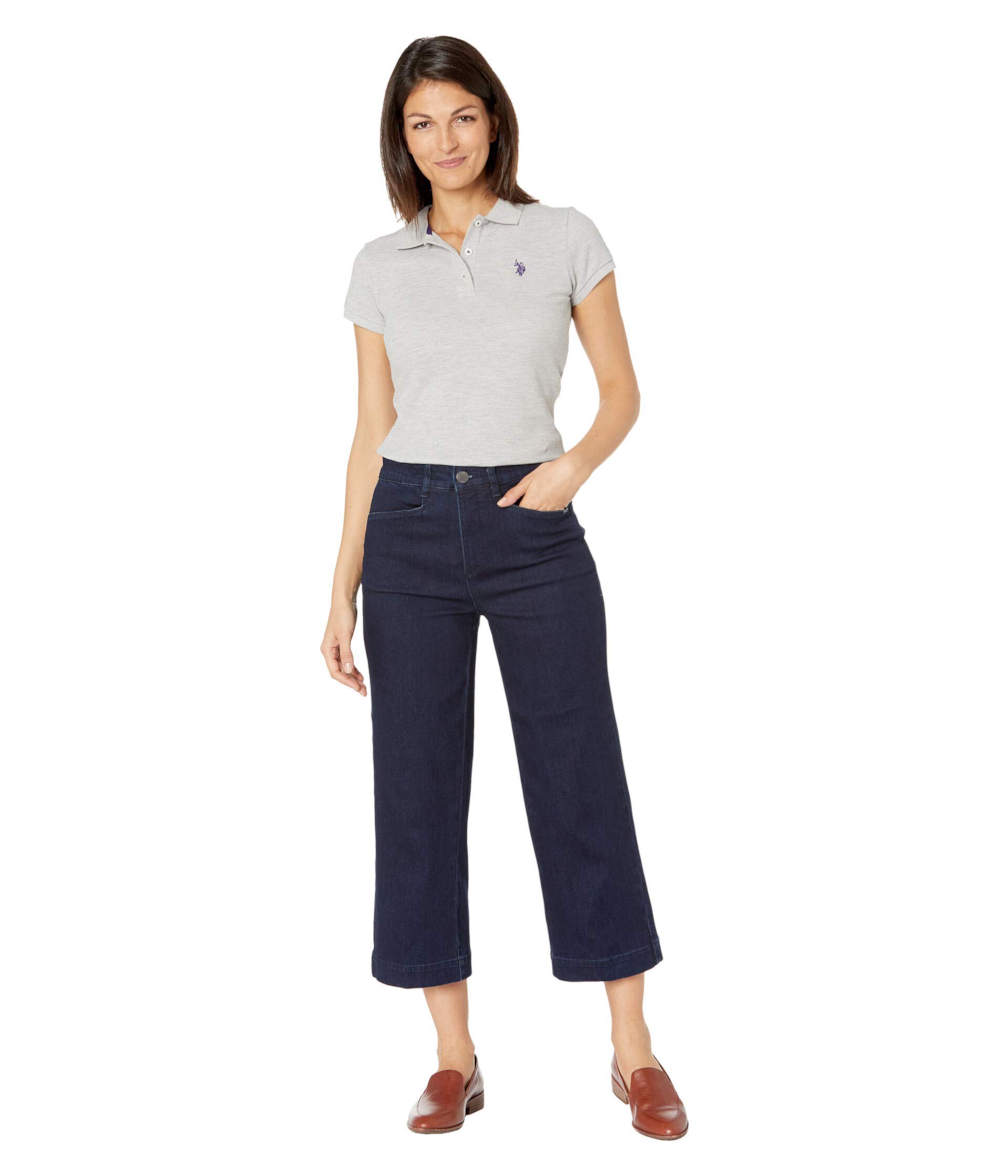Яркие джинсовые брюки с широкими штанинами Suzanne, укороченные в цвете Midnight Wash FDJ French Dressing Jeans