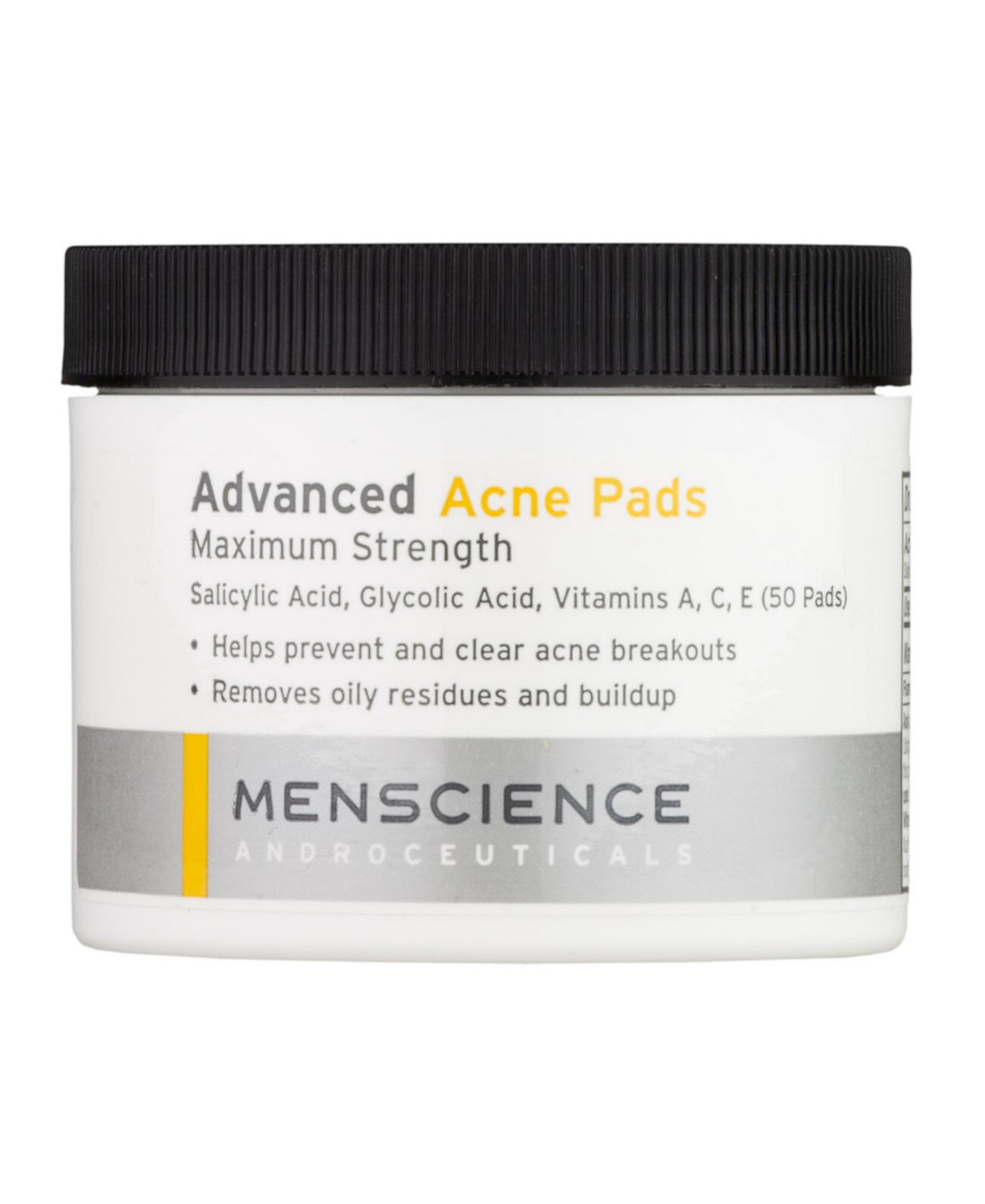 Прокладки Advanced Acne Pads для лица и тела для мужчин, 50 подушечек MENSCIENCE