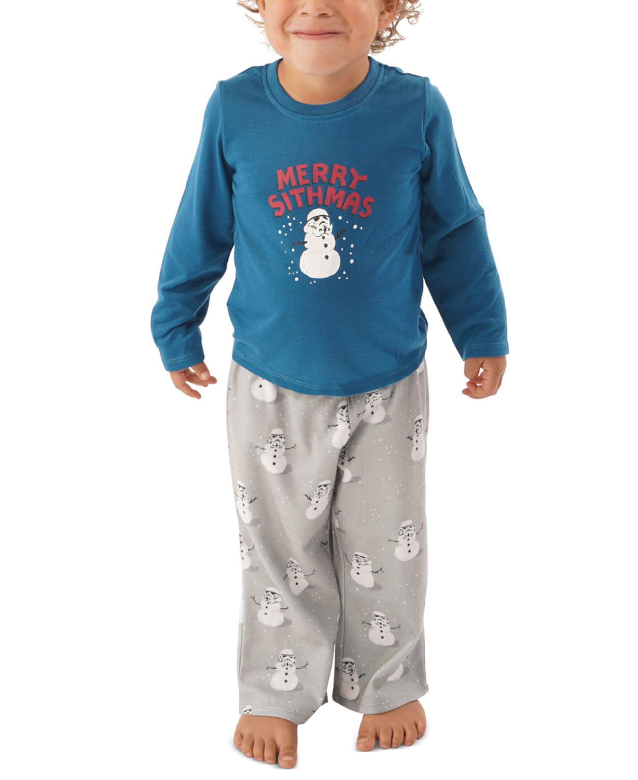 Семейный пижамный комплект Matching Toddler Holiday Merry Sithmas Munki Munki
