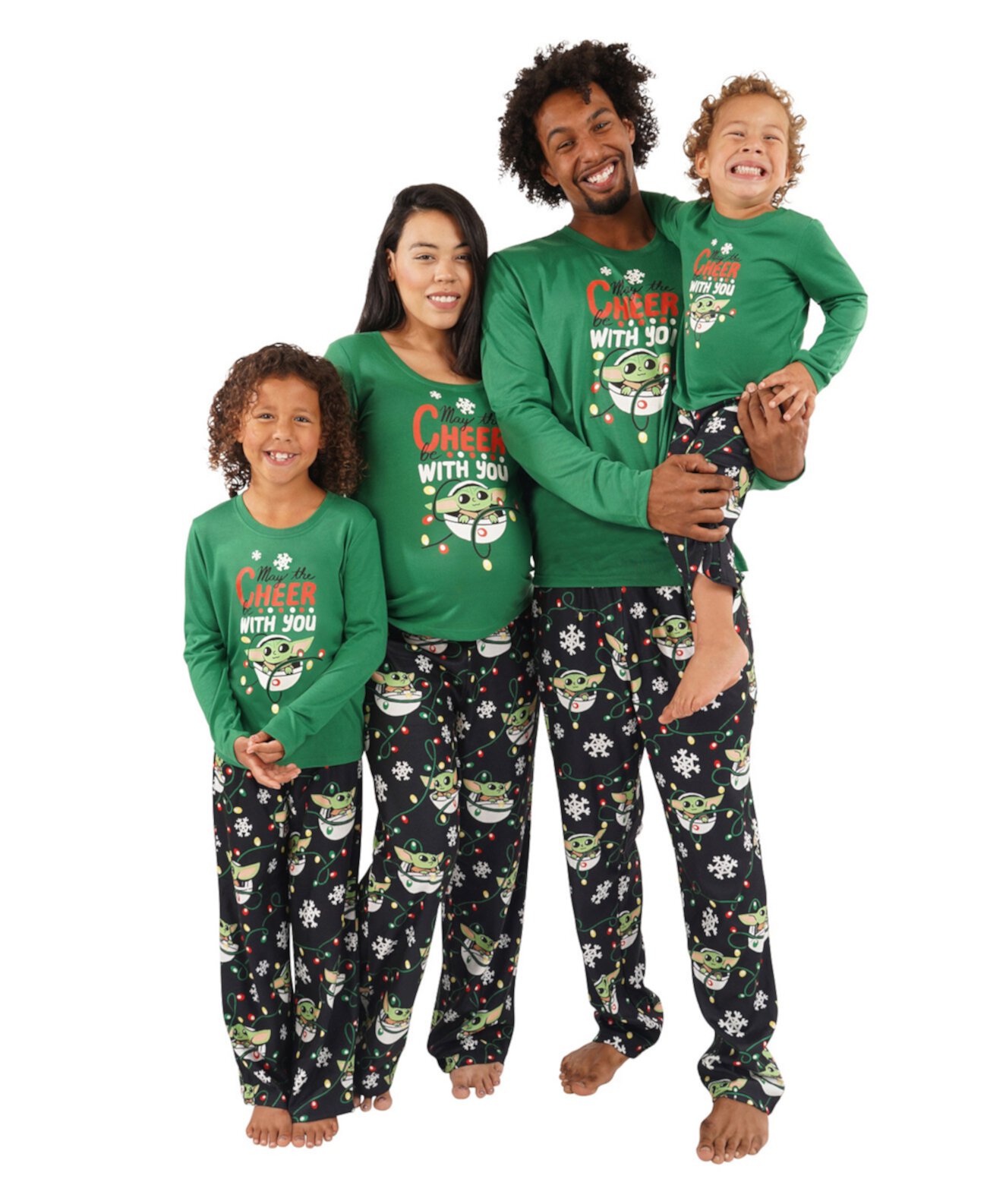 Matching Women's Holiday Baby Yoda Family Pajama Set Munki Munki