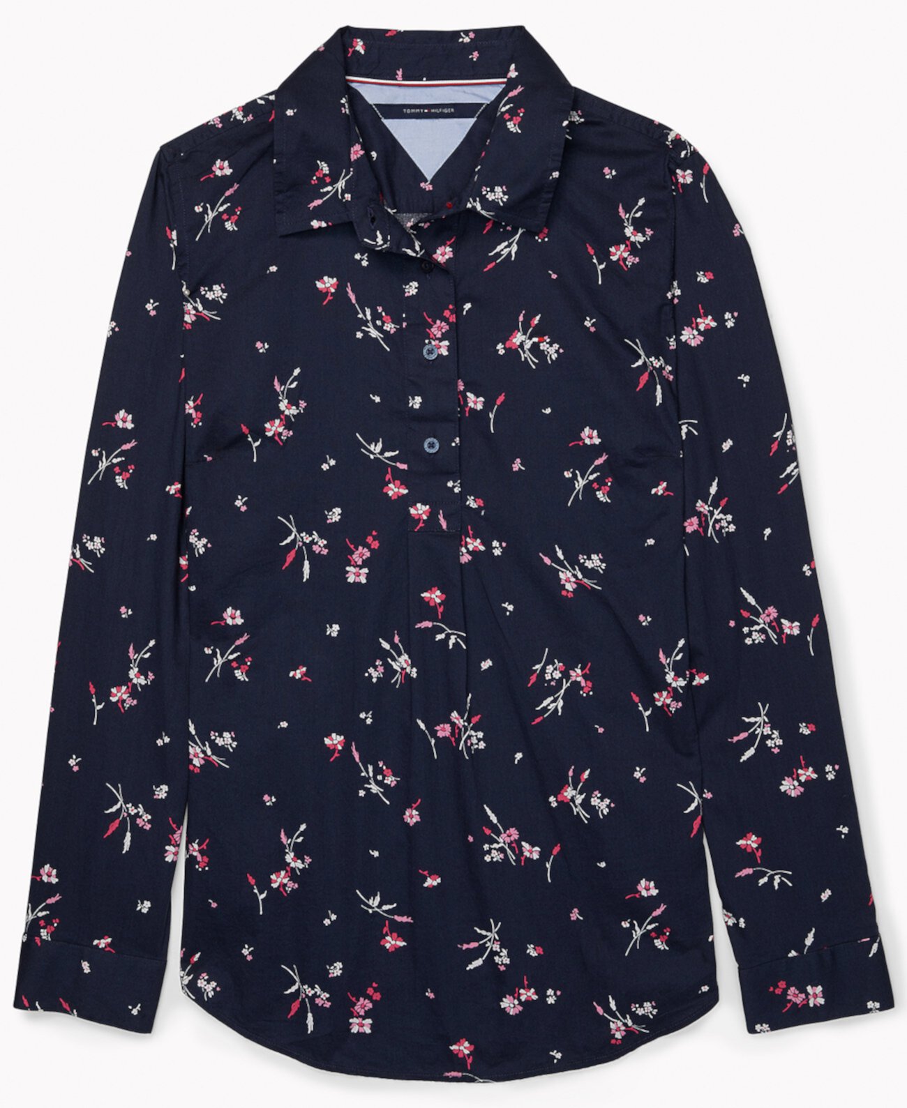 Women's Cotton Floral-Print Shirt with Magnetic Buttons Tommy Hilfiger