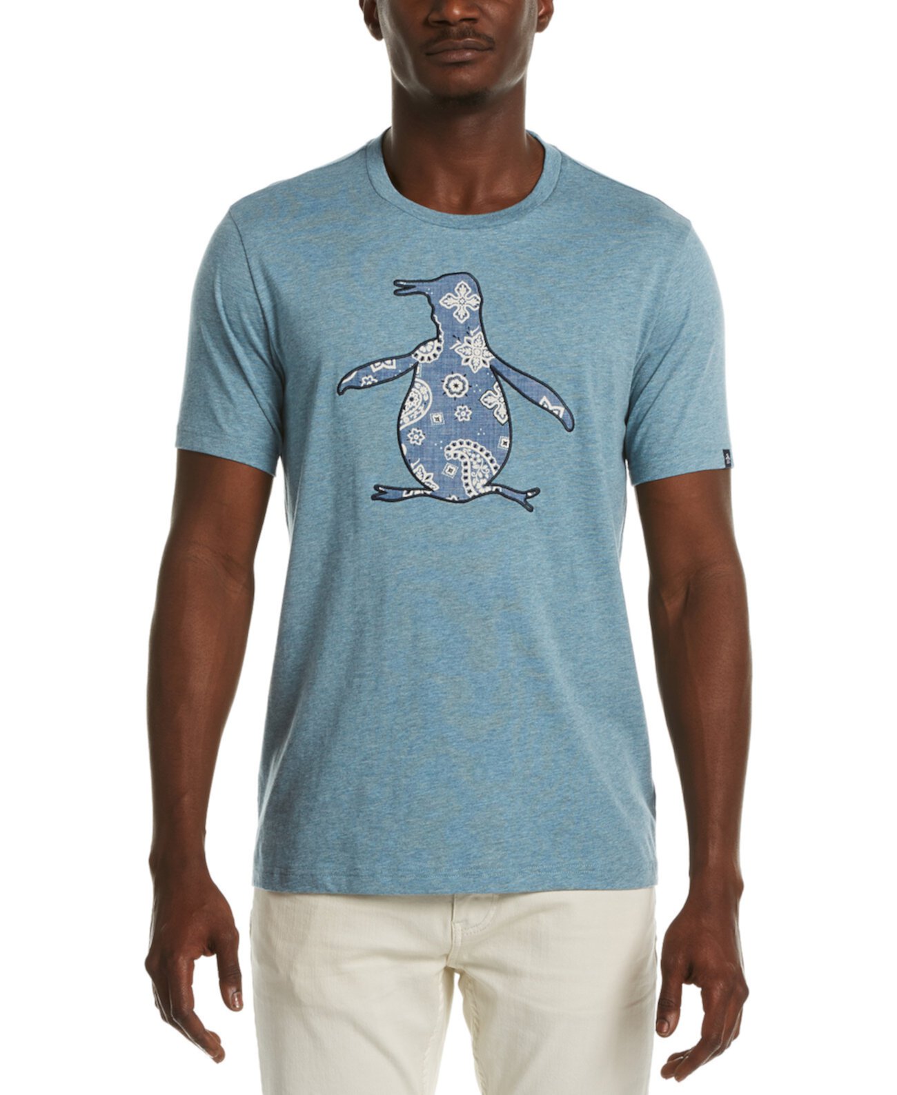 Мужская футболка с принтом Пейсли и Питом Original Penguin
